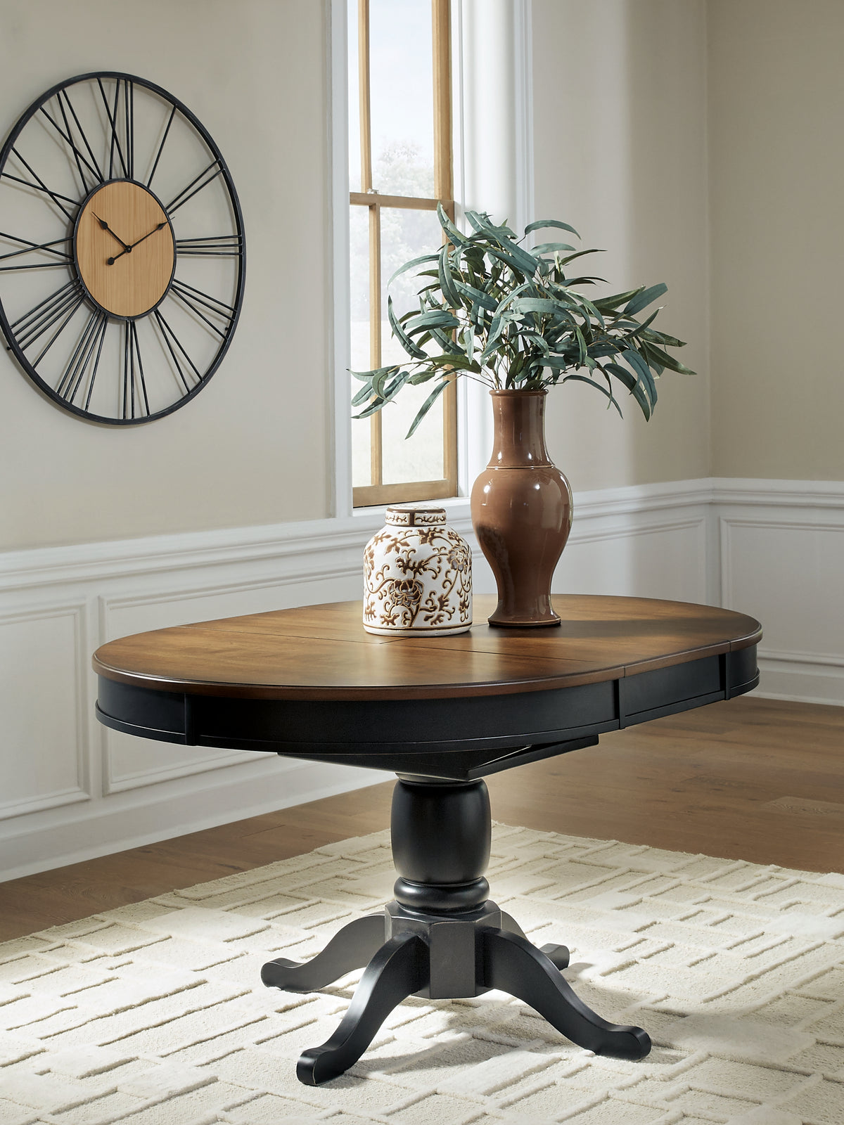 Family Deals Furniture - Ashley Furniture - Clorazi Dining Room - Oval DRM Butterfly EXT Table - PCD619-48