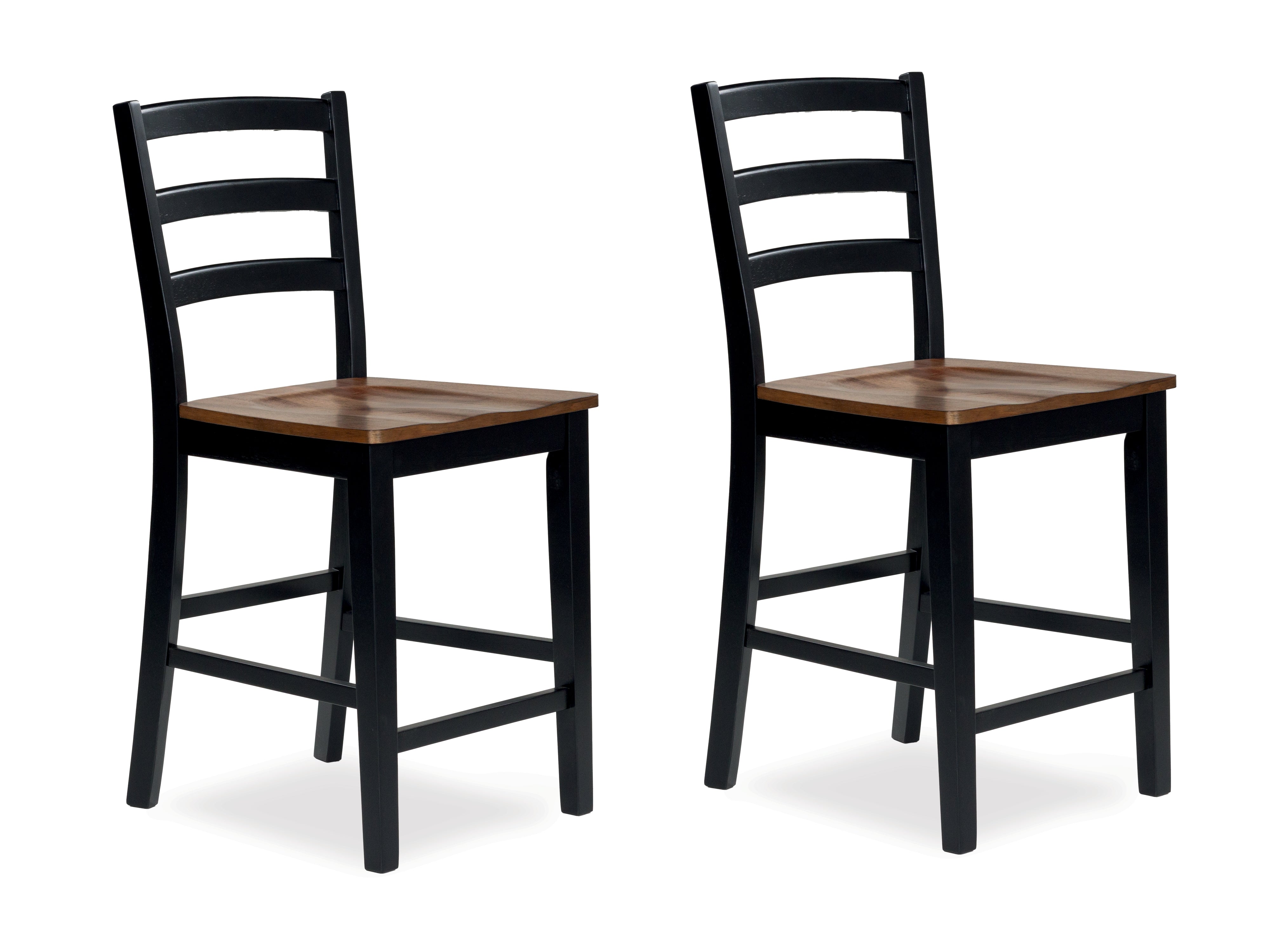 Family Deals Furniture - Ashley Furniture - Wildenauer Dining Room - Counter Height Barstool (Set of 2) / Brown/Black - D634-124X2