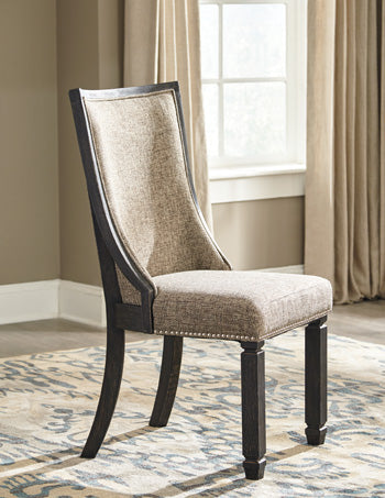 Family Deals Furniture - Ashley Furniture - Tyler Creek Dining Room - Dining Chair (Set of 2) / Black/Grayish Brown - D736-02X2
