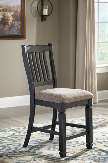 Family Deals Furniture - Ashley Furniture - Tyler Creek Dining Room - Counter Height Bar Stool (Set of 2) / Black/Grayish Brown - D736-124X2