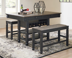 Family Deals Furniture - Ashley Furniture - Tyler Creek Dining Room - Counter Height Bar Stool (Set of 2) / Black/Grayish Brown - D736-124X2