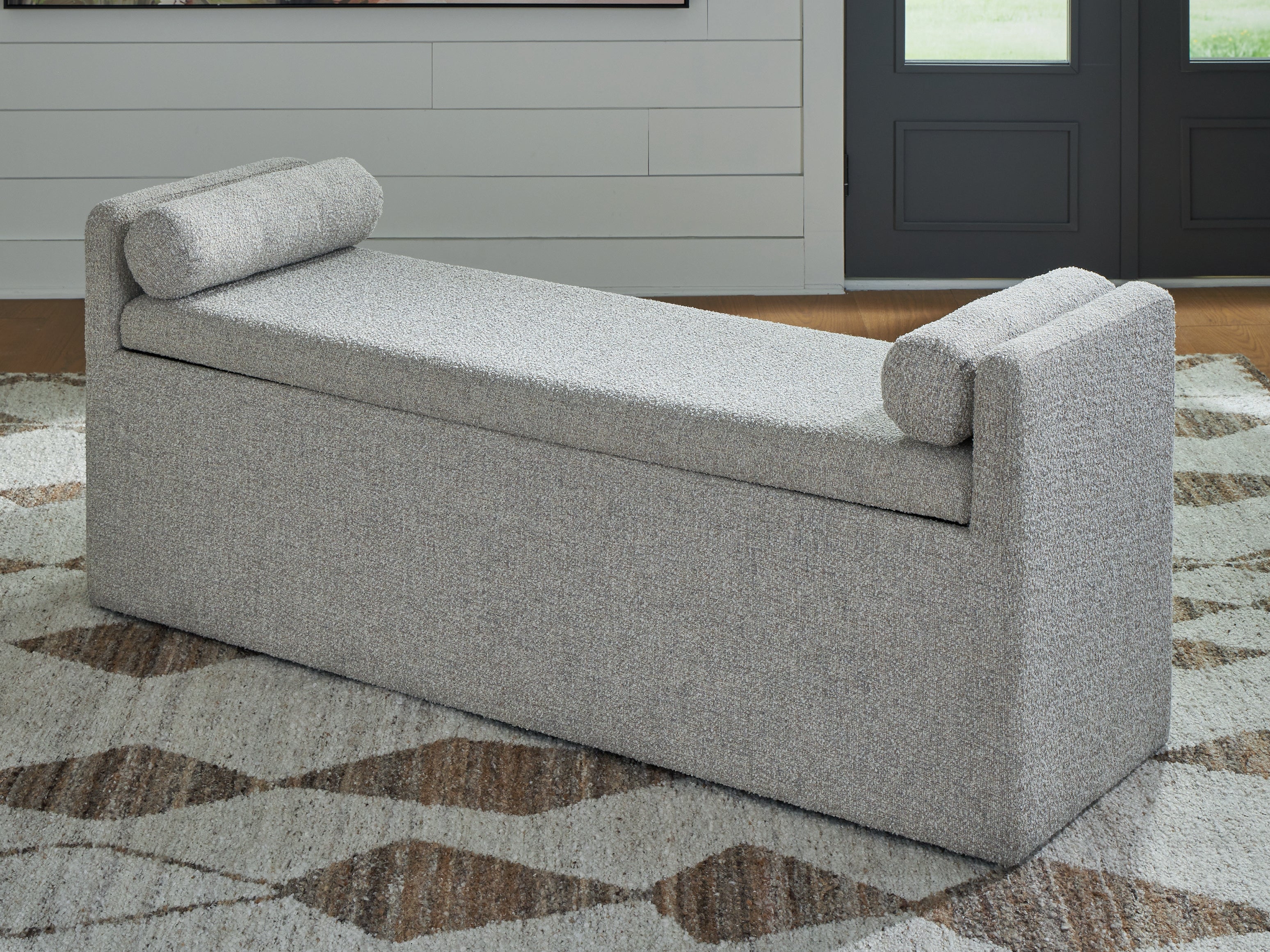Family Deals Furniture - Ashley Furniture - Galliden Dining Room - Large UPH Dining Room Bench / Beige - D841-00