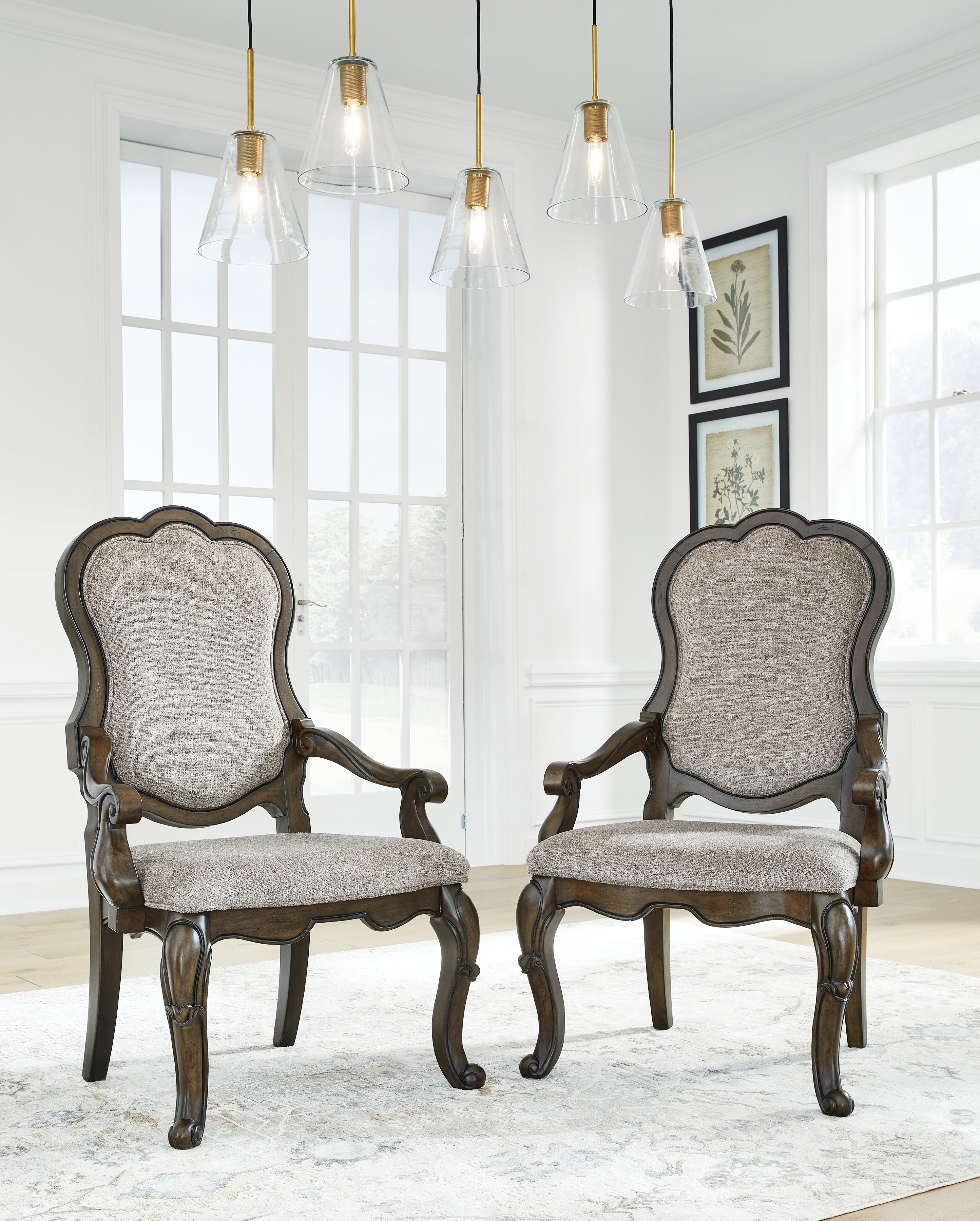 Family Deals Furniture - Ashley Furniture - Maylee Dining Room - Dining Chair (Set of 2) / Dark Brown - D947-01AX2