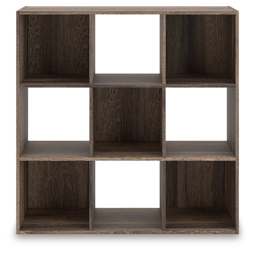 Family Deals Furniture - Ashley Furniture - Shallifer Nine Cube Organizer - Nine Cube Organizer / Brown - EA1104-3X3