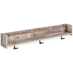 Family Deals Furniture - Ashley Furniture - Neilsville Wall Decor - Wall Mounted Coat Rack w/Shelf / Multi Gray - EA2120-151