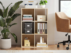 Family Deals Furniture - Ashley Furniture - Piperton Six Cube Organizer - Six Cube Organizer / Charcoal - EA5514-3X2