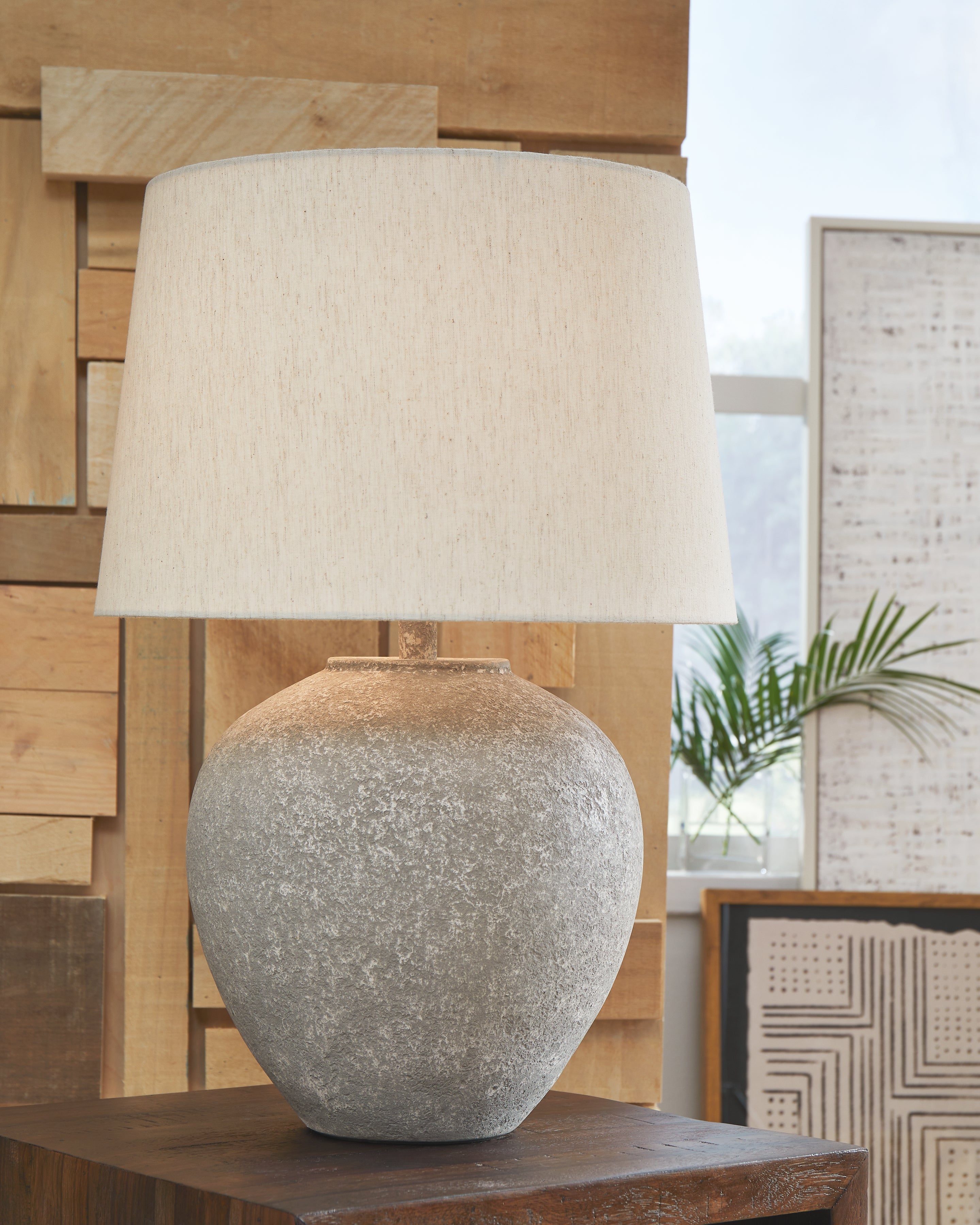 Family Deals Furniture - Ashley Furniture - Dreward Lighting - Table Lamp (Set of 2) / Distressed Gray - L235694X2