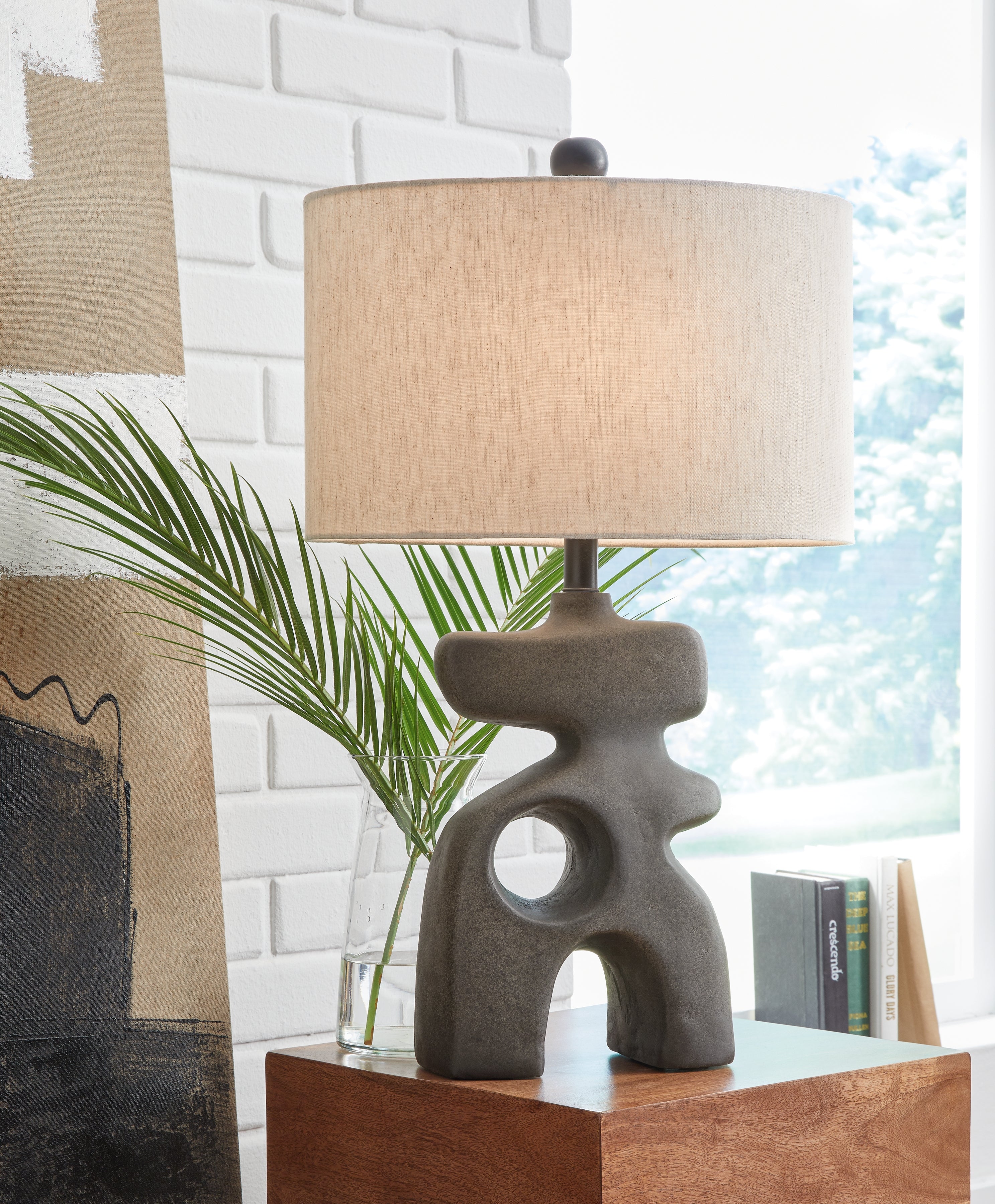 Family Deals Furniture - Ashley Furniture - Danacy Lighting - Table Lamp (Set of 2) / Distressed Black - L235754X2