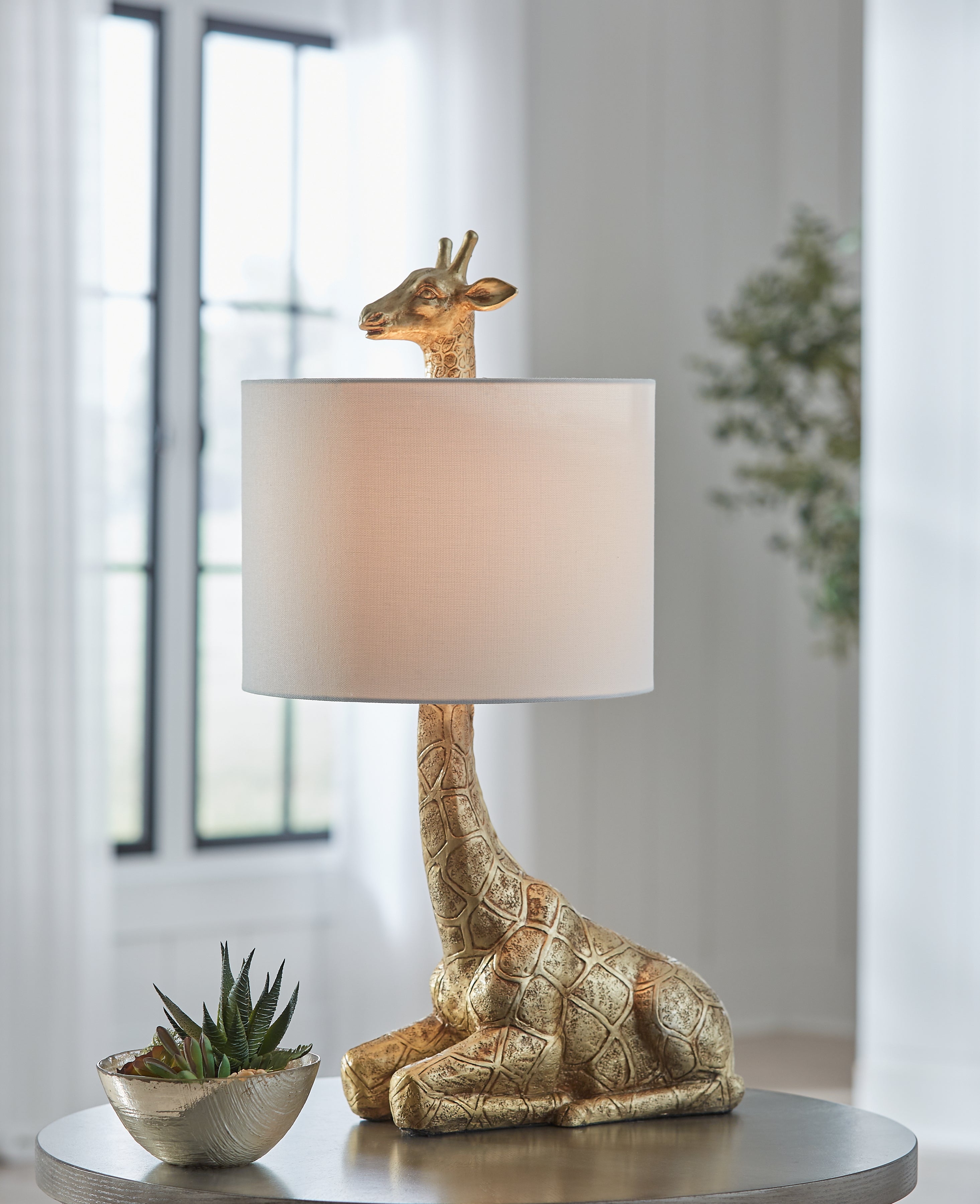 Family Deals Furniture - Ashley Furniture - Ferrison Lighting - 2-Piece Lamp Set / Gold Finish - L317004X2
