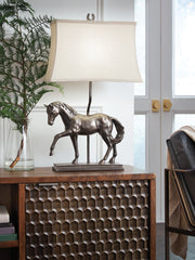 Family Deals Furniture - Ashley Furniture - Sandorman Lighting - Poly Table Lamp (1/CN) / Bronze Finish - L317044