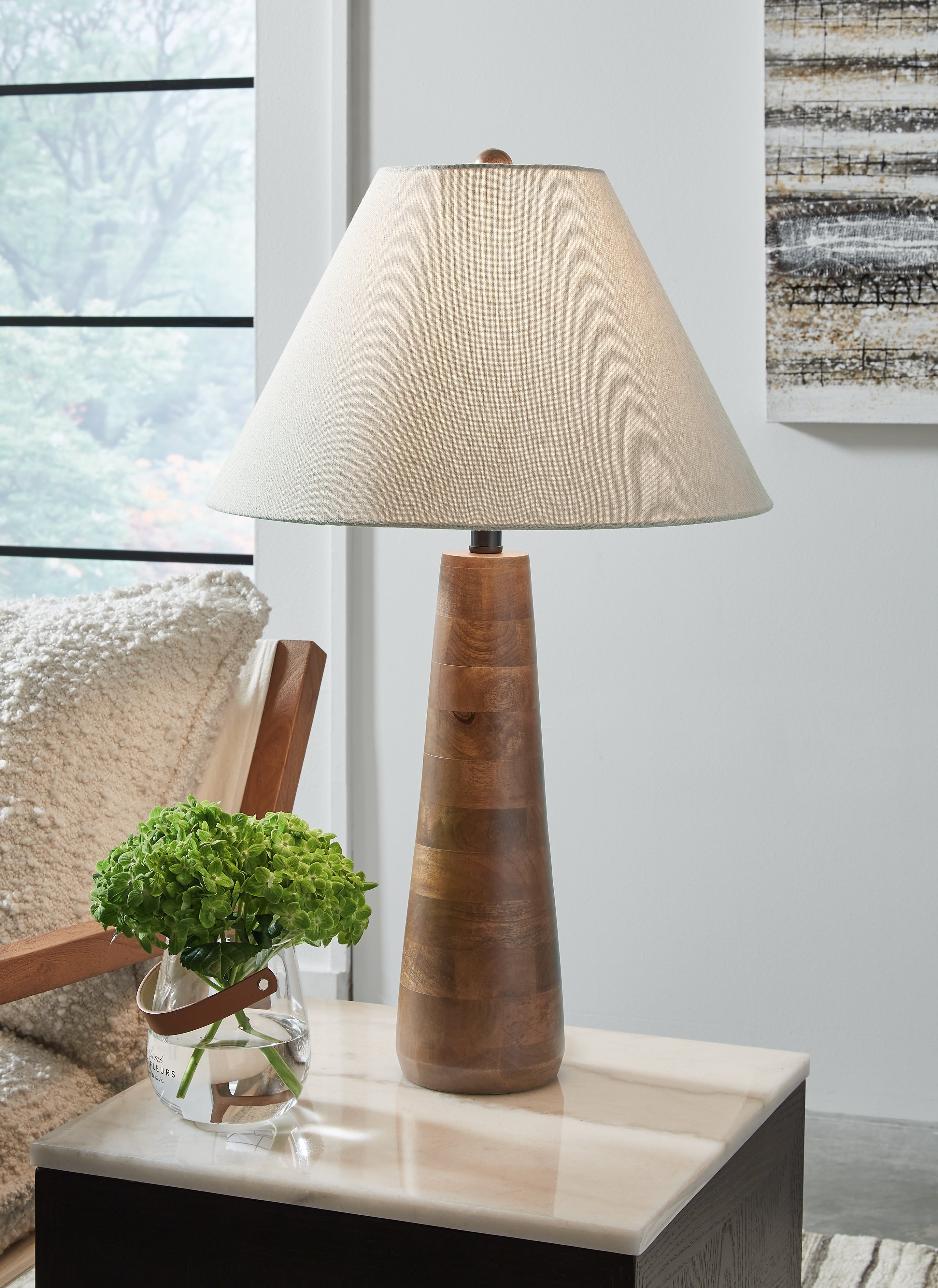 Family Deals Furniture - Ashley Furniture - Danset Lighting - Table Lamp (Set of 2) / Brown - L329104X2