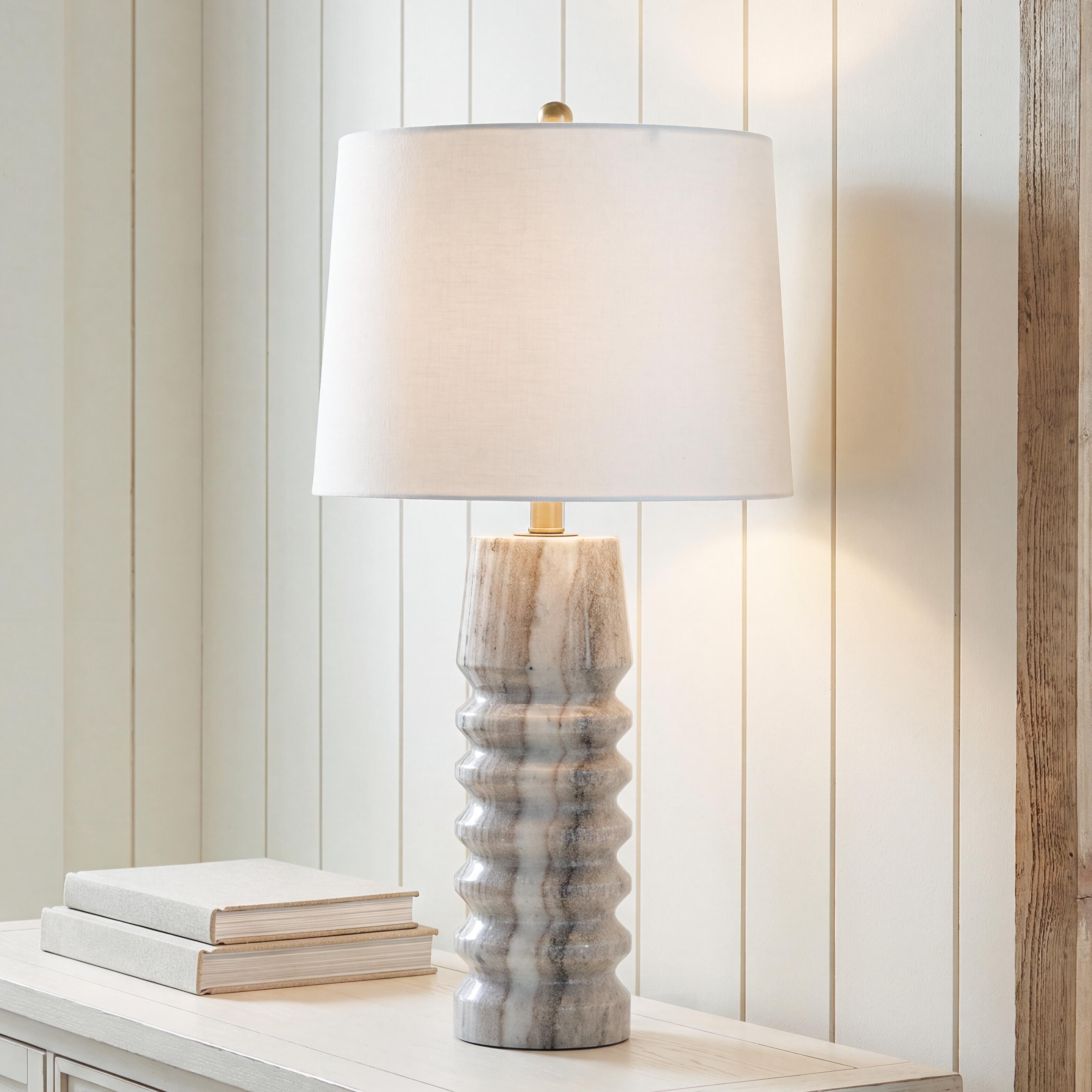 Family Deals Furniture - Ashley Furniture - Desmont Lighting - Marble Table Lamp (1/CN) - L428974