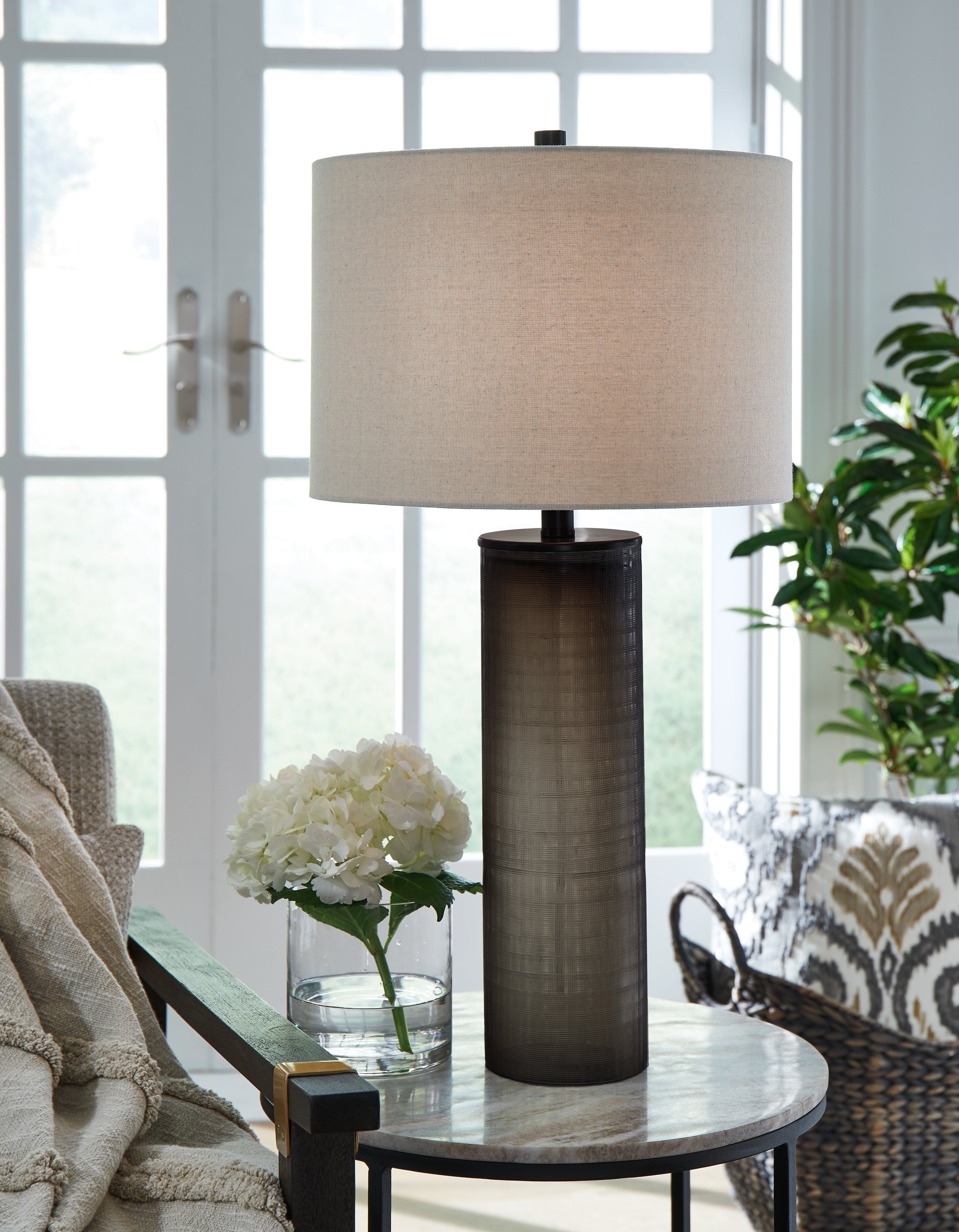 Family Deals Furniture - Ashley Furniture - Dingerly Lighting - Table Lamp (Set of 2) / Brown - L430824X2