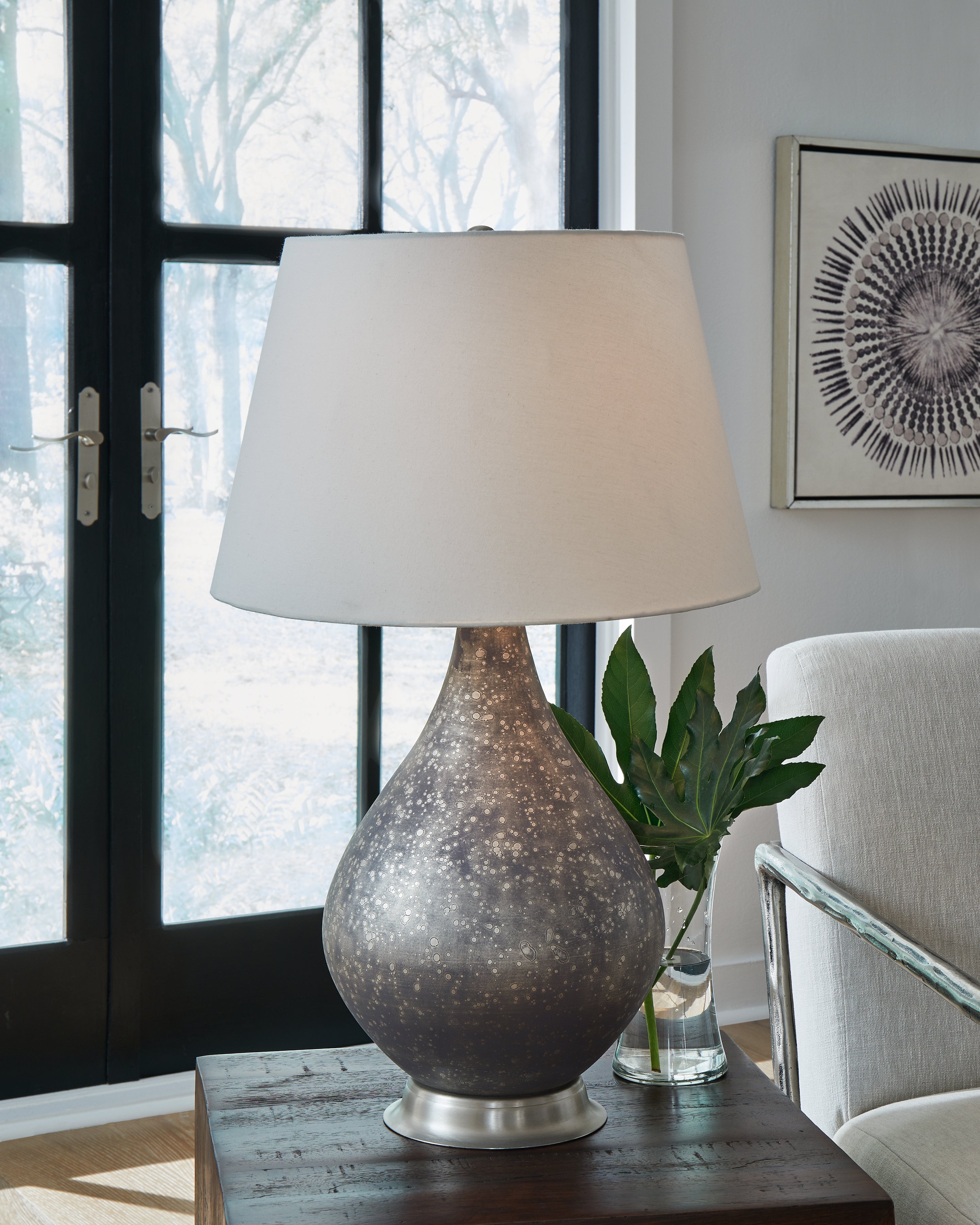Family Deals Furniture - Ashley Furniture - Bluacy Lighting - Table Lamp (Set of 2) / Antique Gray - L430834X2
