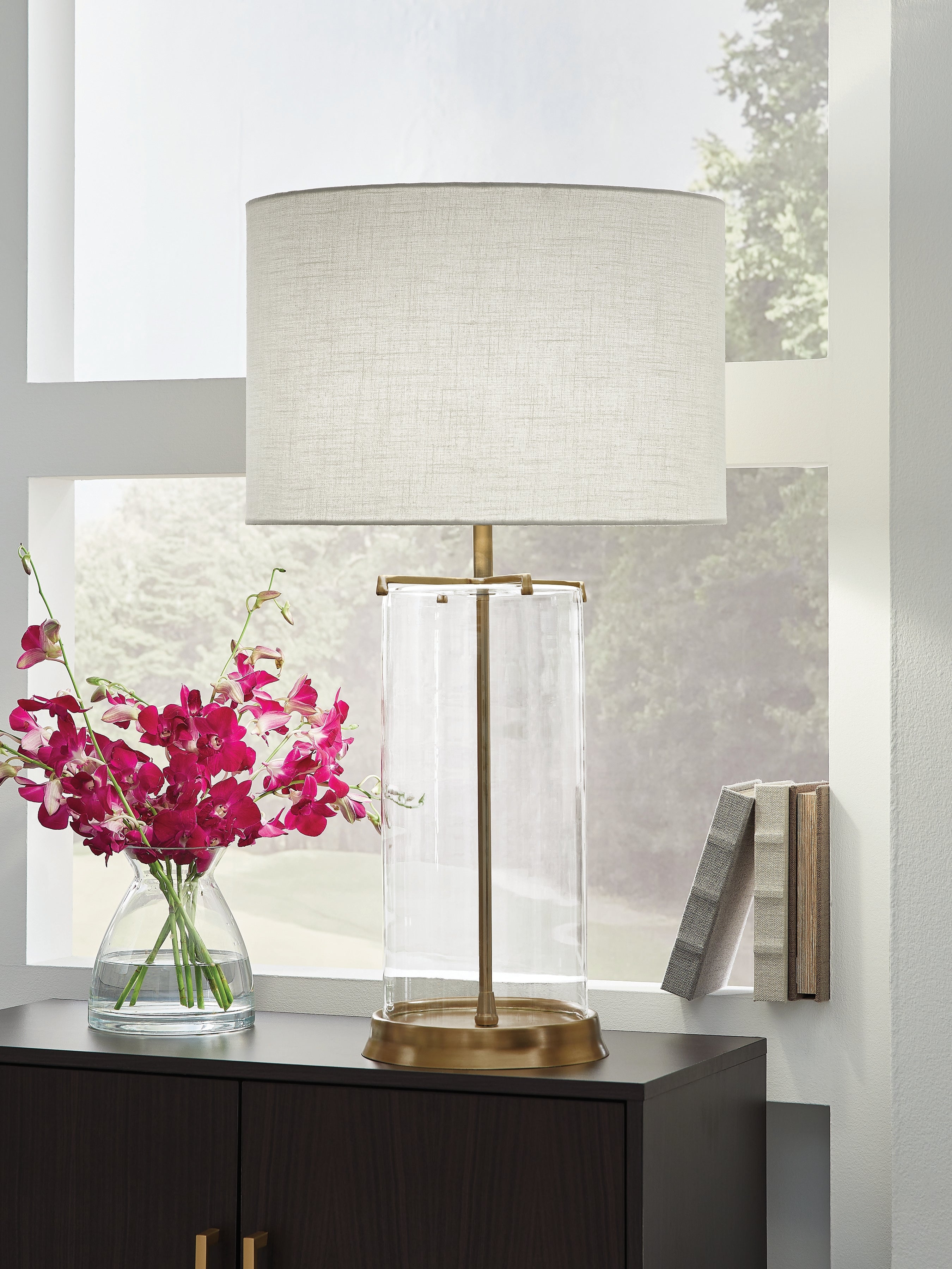 Family Deals Furniture - Ashley Furniture - Gizeh Lighting - Glass Table Lamp (1/CN) - L430954