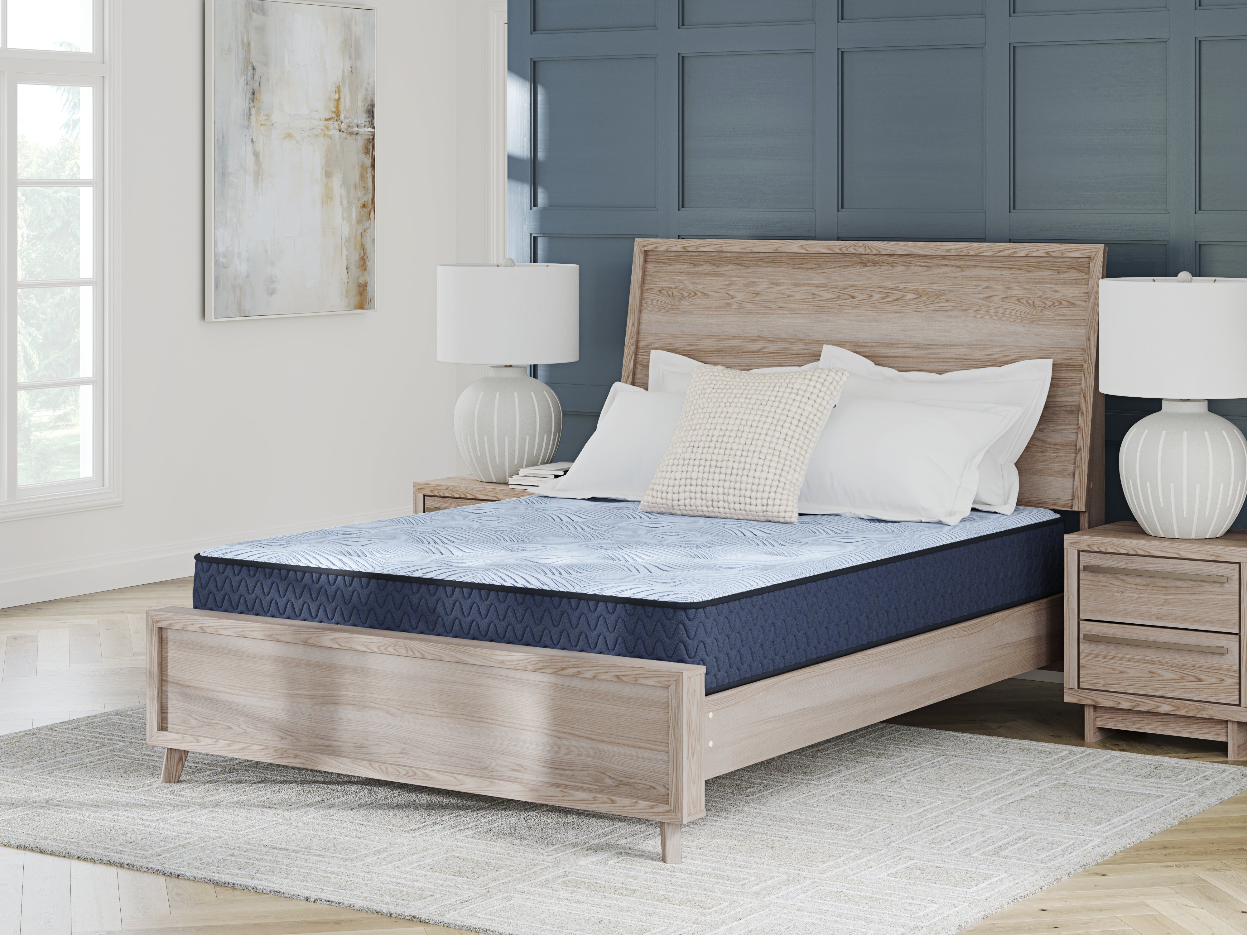 Family Deals Furniture - Ashley Furniture - Peak 2.0 10 Hybrid Mattresses - Full / Light Blue - M20221