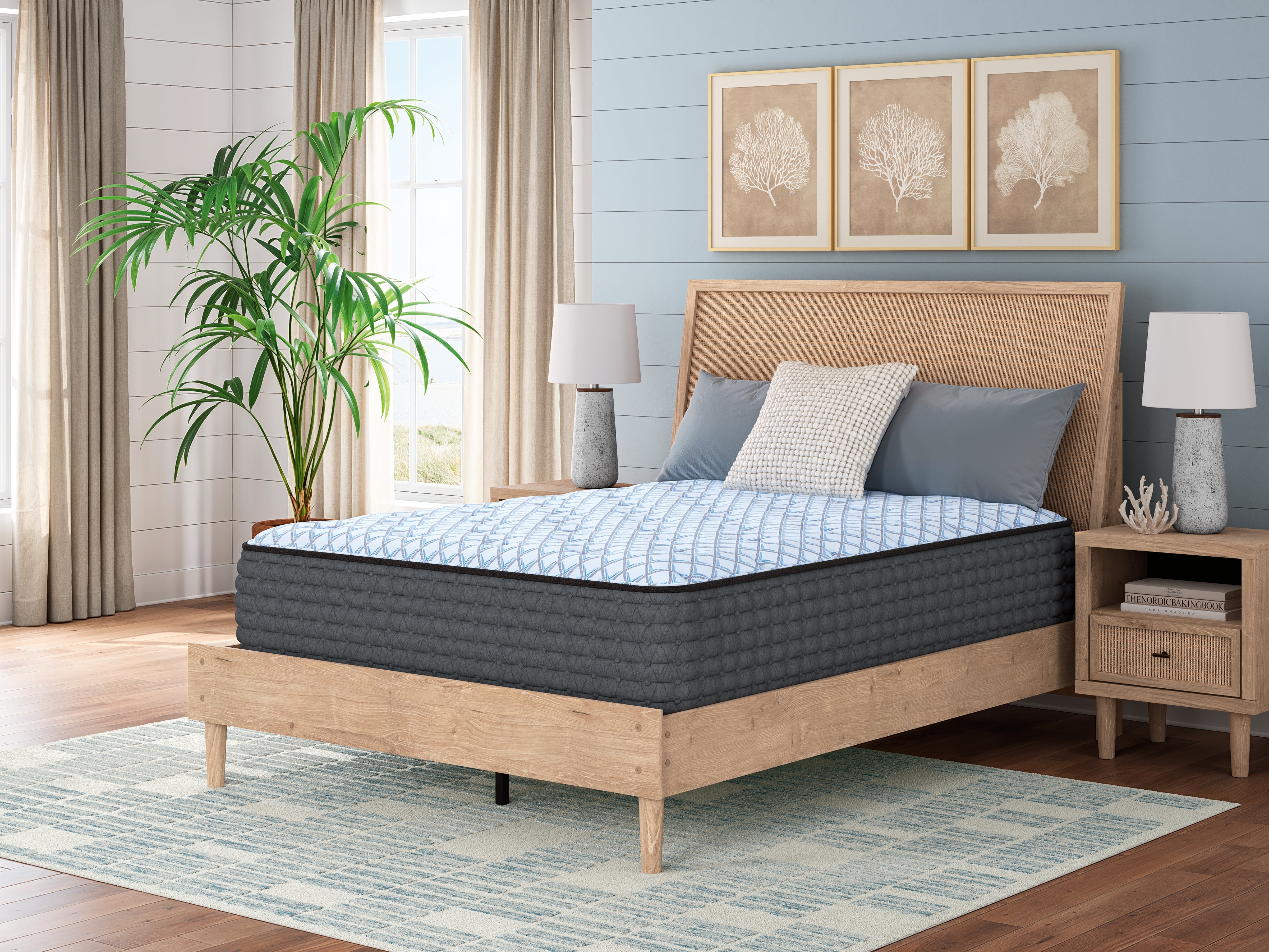 Family Deals Furniture - Ashley Furniture - Destin Cove Plush Mattresses - Queen / Blue - M33131