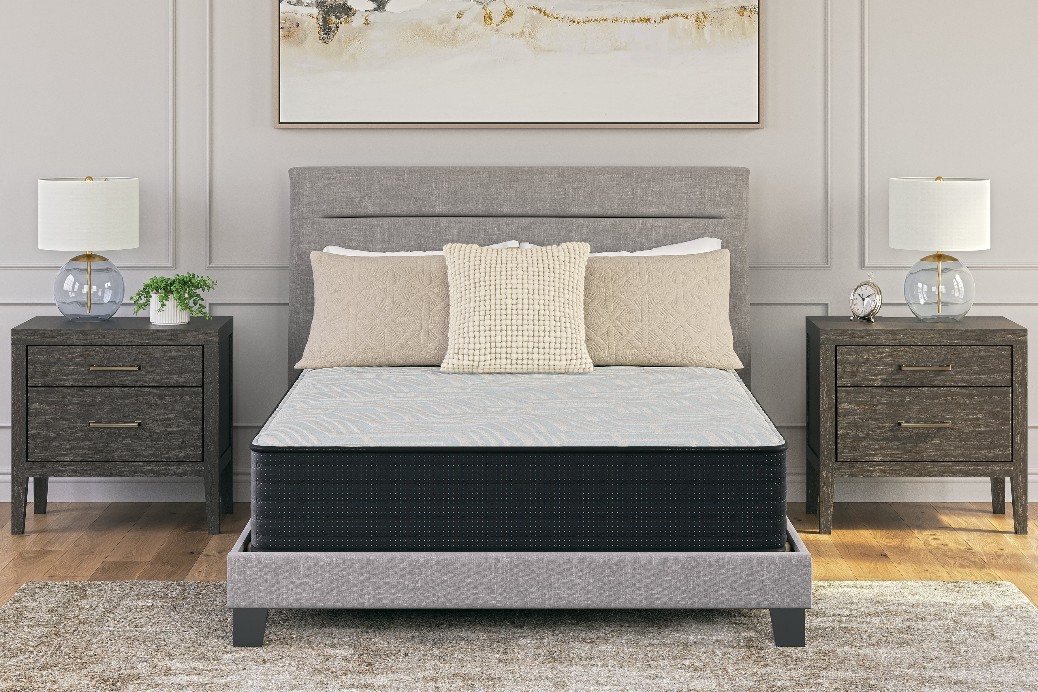 Family Deals Furniture - Ashley Furniture - Palisades Firm Mattresses - King / Gray/Blue - M41541