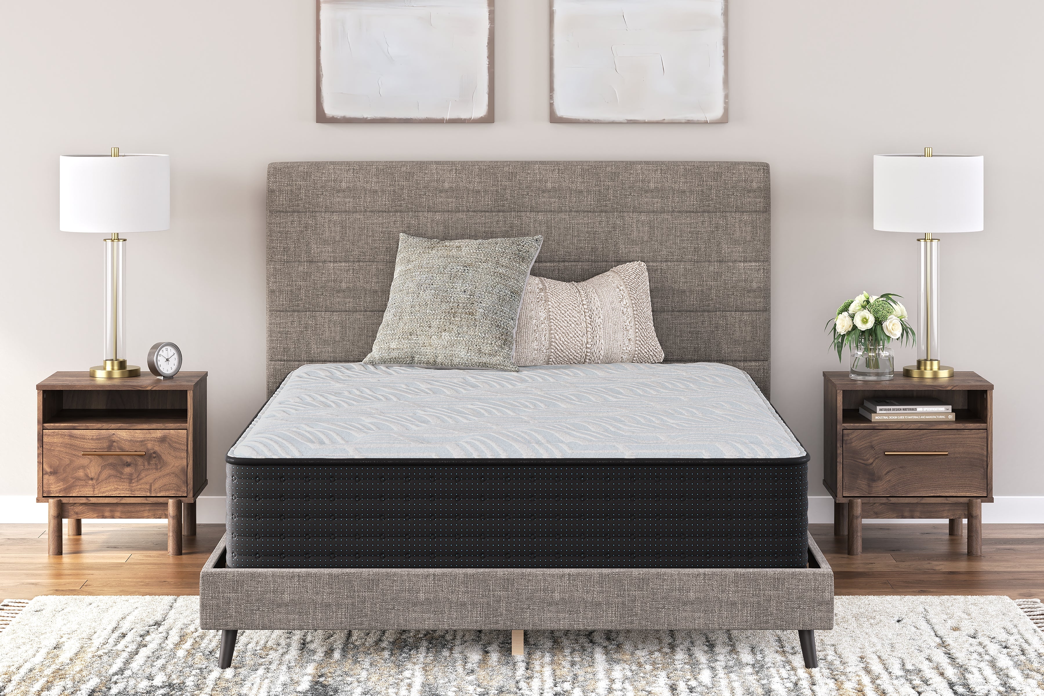 Family Deals Furniture - Ashley Furniture - Palisades Plush Mattresses - Queen / Gray/Blue - M41631