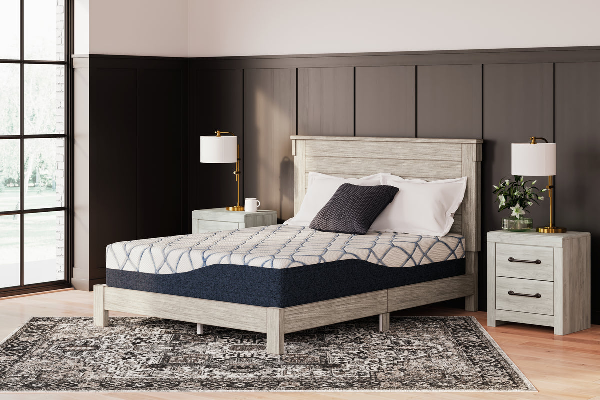 Family Deals Furniture - Ashley Furniture - 12 Inch Chime Elite 2.0 Mattresses - California King / White/Blue - M42651
