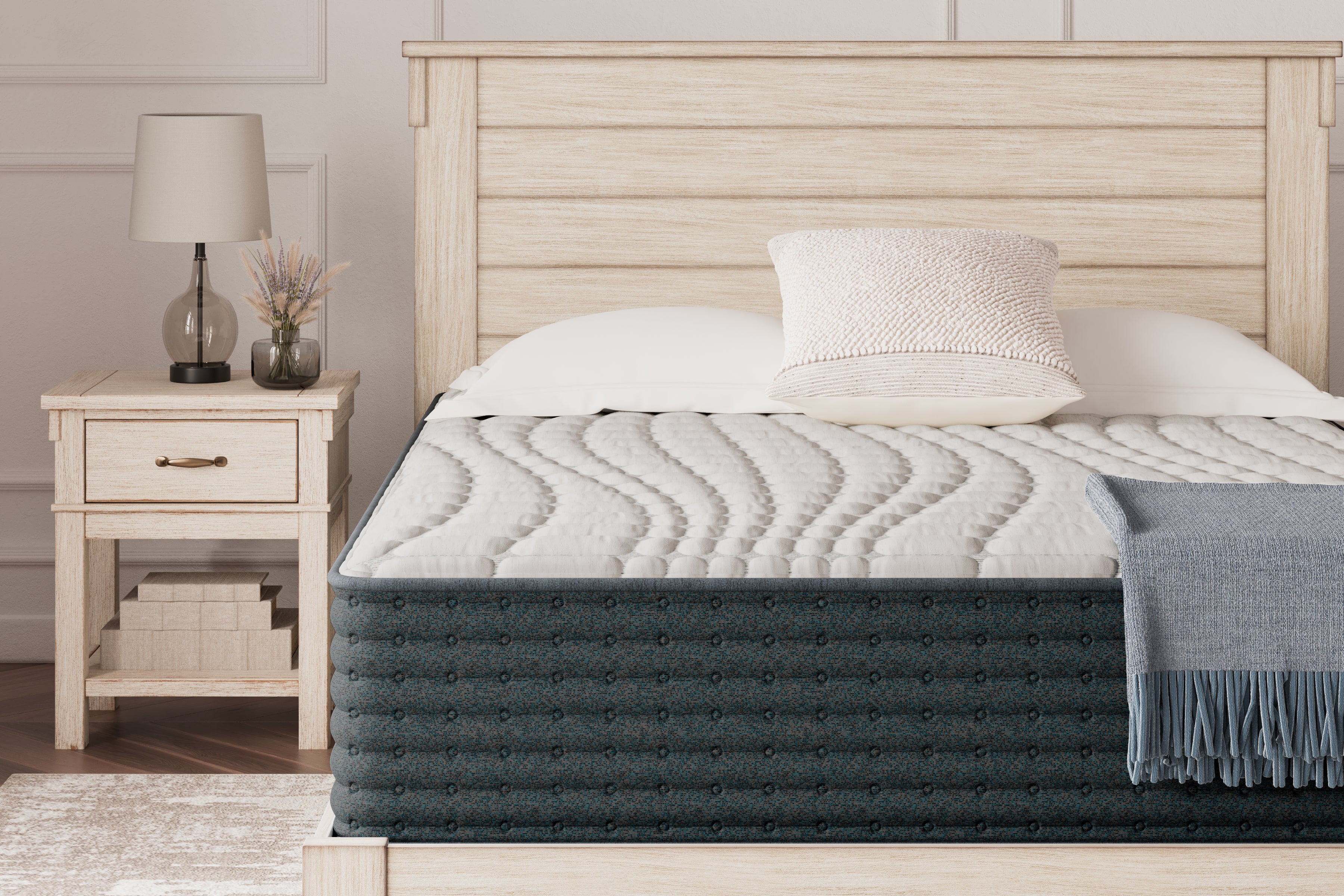 Family Deals Furniture - Ashley Furniture - Hybrid 1300 Mattresses - California King / White - M43651