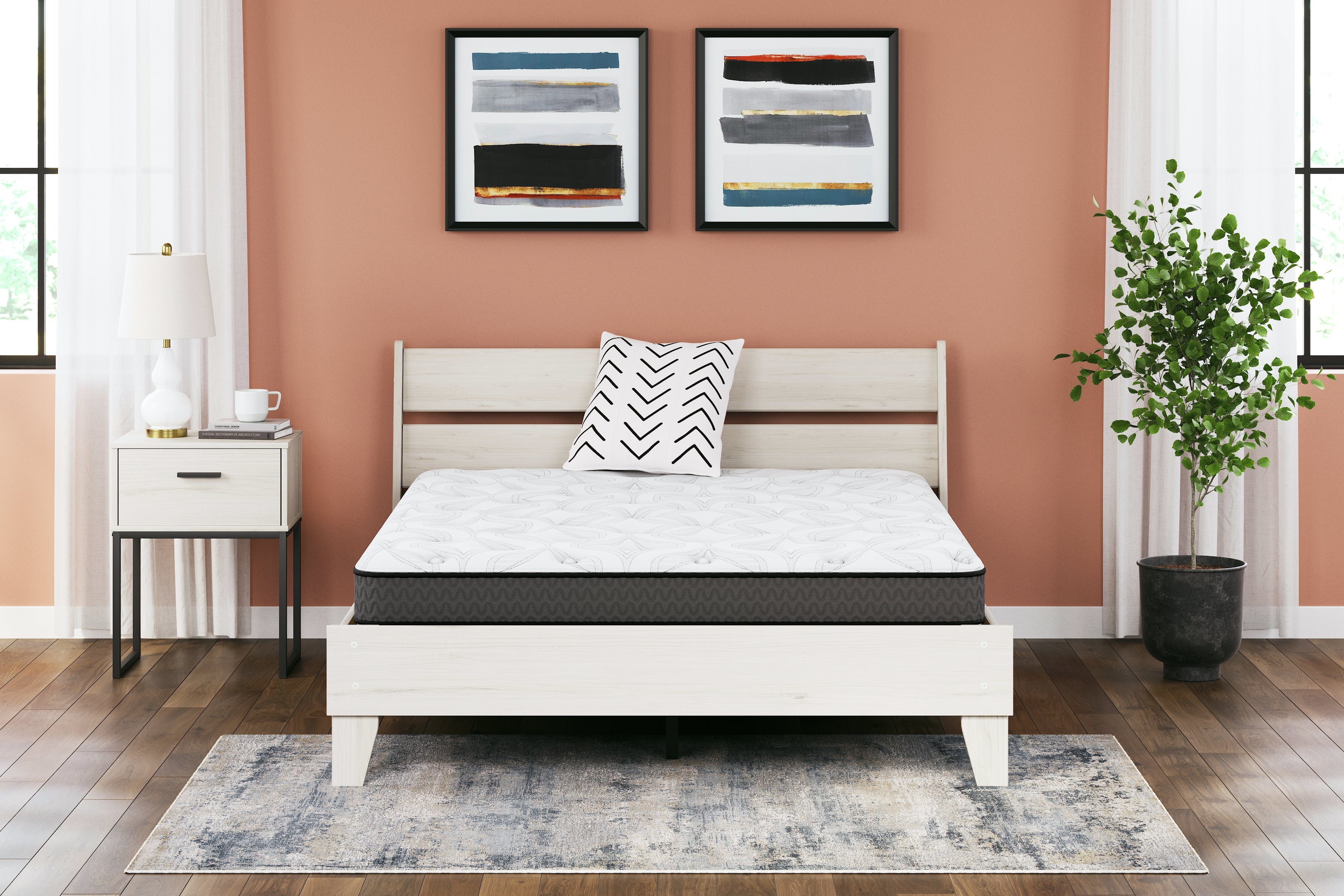 Family Deals Furniture - Ashley Furniture - 8 Inch Bonnell Hybrid Mattresses - California King / White - M58751