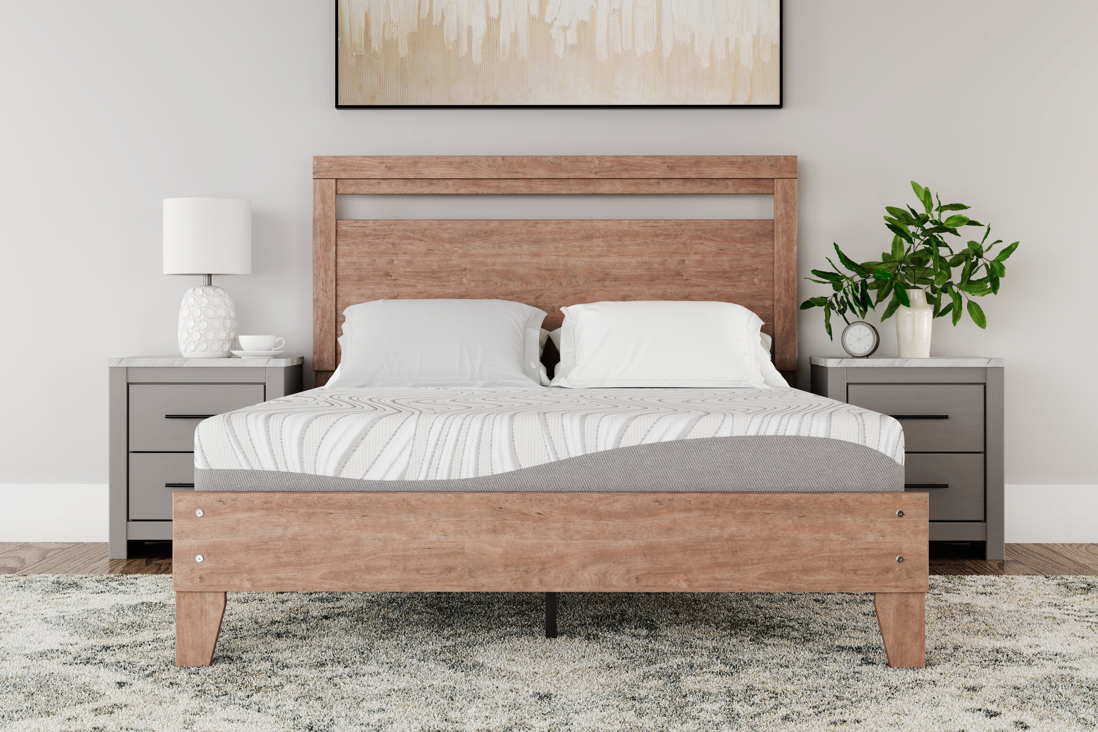 Family Deals Furniture - Ashley Furniture - 8 Inch Memory Foam Mattresses - Twin / White - M59111