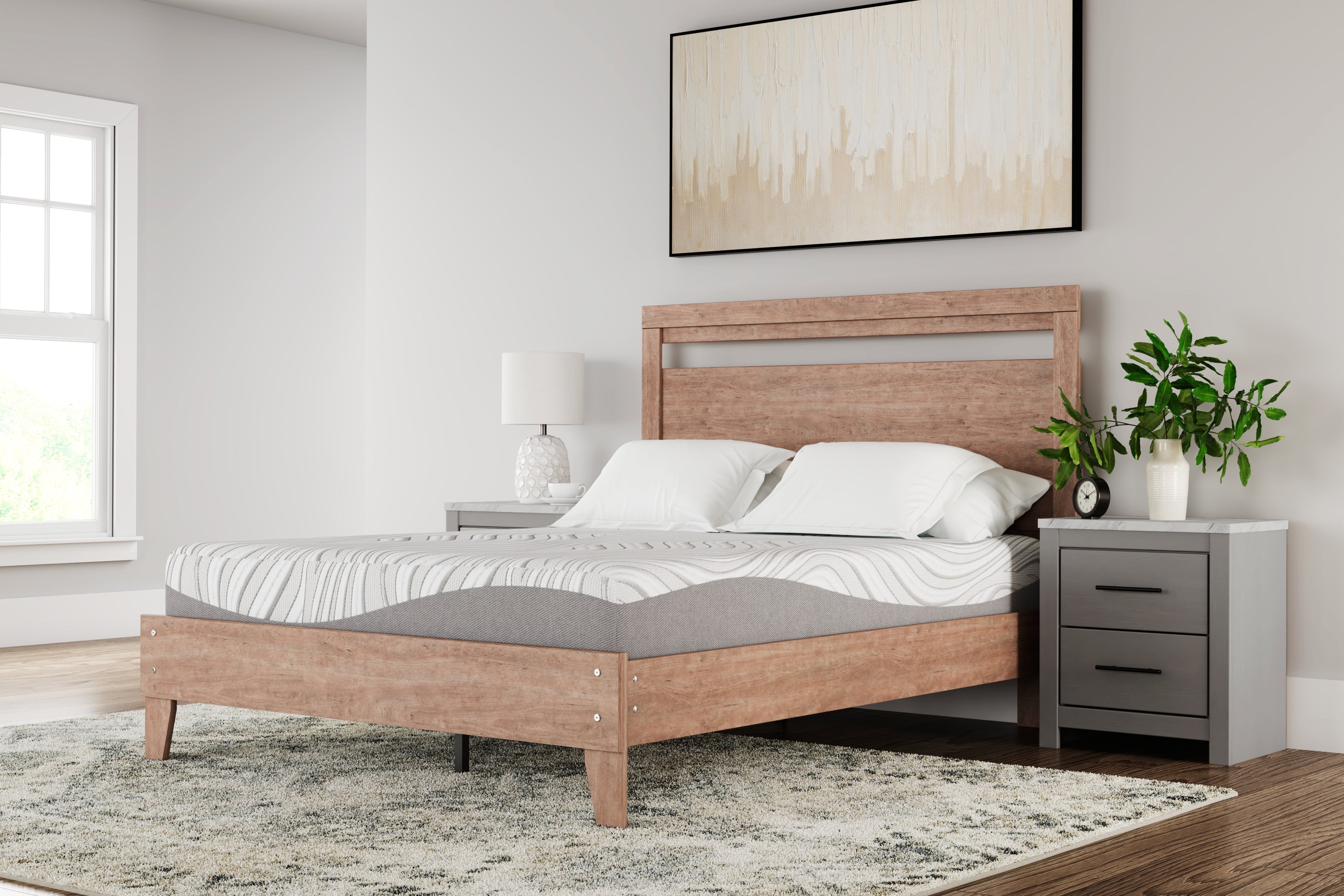 Family Deals Furniture - Ashley Furniture - 10 Inch Memory Foam Mattresses - Twin / White - M59211