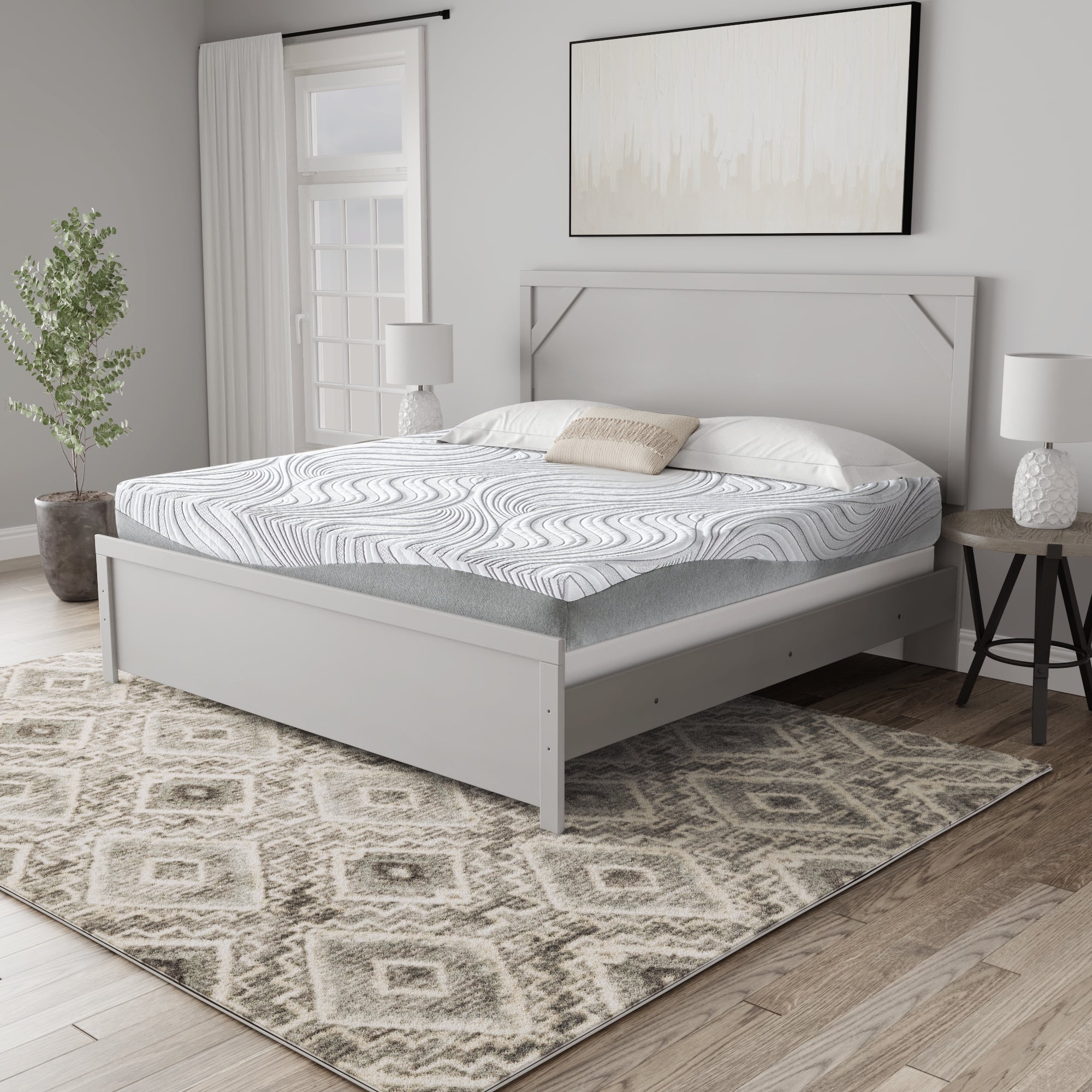 Family Deals Furniture - Ashley Furniture - 12 Inch Memory Foam Mattresses - California King / White - M59351