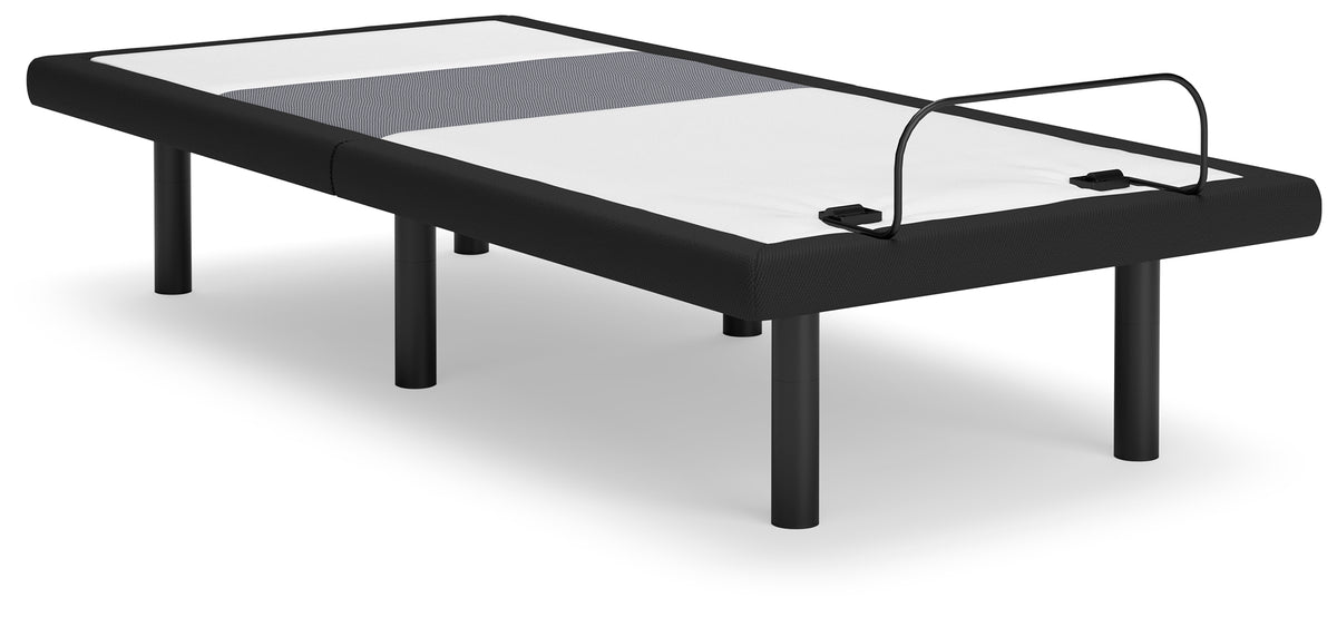 Family Deals Furniture - Ashley Furniture - Best Base with Lumbar and Audio Twin XL Adjustable Base - TXL Adjustable Base / Charcoal Gray - M5X572