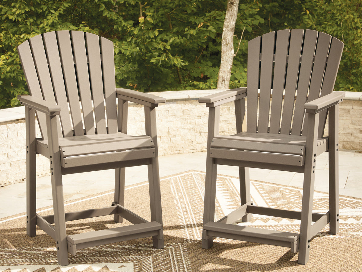 Family Deals Furniture - Ashley Furniture - Seacliff Beach Outdoor - Barstool (Set of 2) - PCP228-124