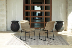 Family Deals Furniture - Ashley Furniture - Amaris Outdoor - Chair (Set of 2) / Brown/Black - P369-601