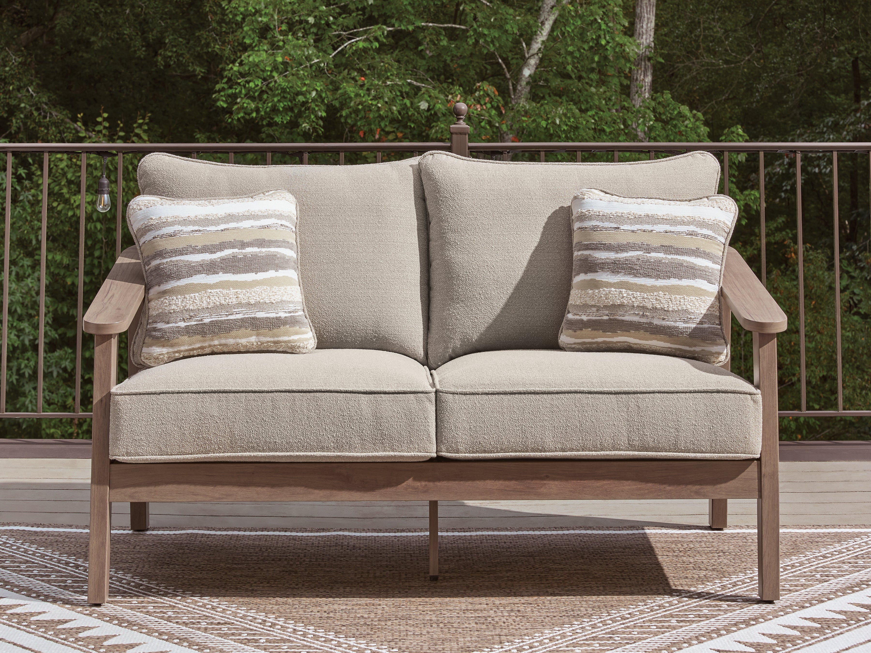 Family Deals Furniture - Ashley Furniture - Harmony Headlands Outdoor - Loveseat w/Cushion - PCP428-835