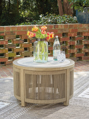 Family Deals Furniture - Ashley Furniture - Spooners Cove Outdoor - Round Cocktail Table - PCP469-708