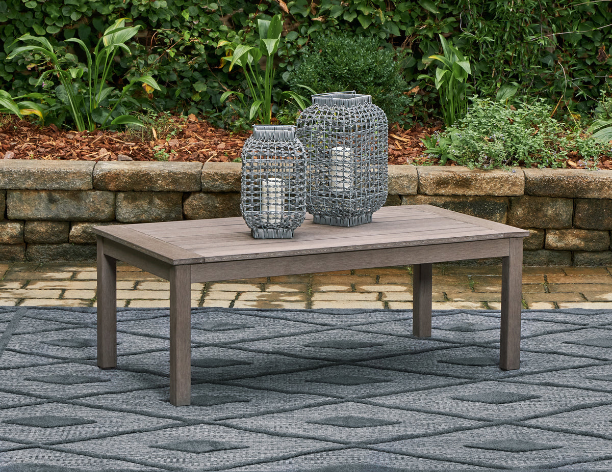 Family Deals Furniture - Ashley Furniture - Hillside Barn Outdoor - Loveseat w/Cushion / Gray/Brown - P564-835