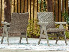 Family Deals Furniture - Ashley Furniture - Cliff Trails Outdoor - Square Fire Pit Table / Beige - PCP690-772
