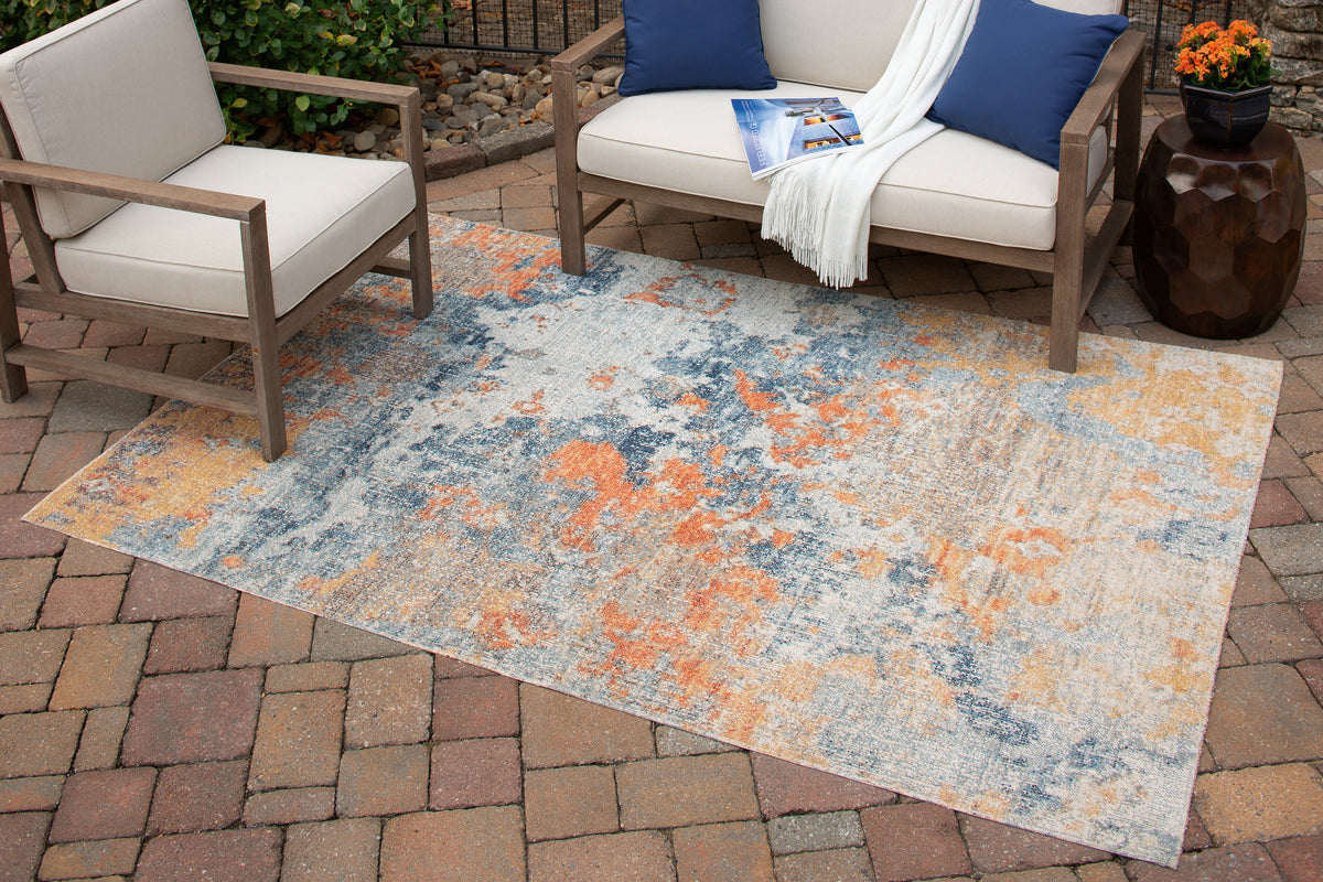 Family Deals Furniture - Ashley Furniture - Wraylen Rug - 5'3" x 7' Rug / Multi - R405052