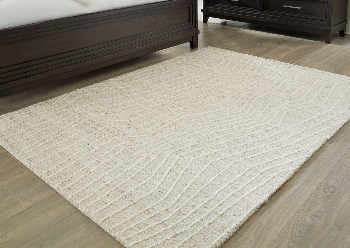Family Deals Furniture - Ashley Furniture - Varahill Rug - 8' x 10' Rug / Gray/Ivory - R406931