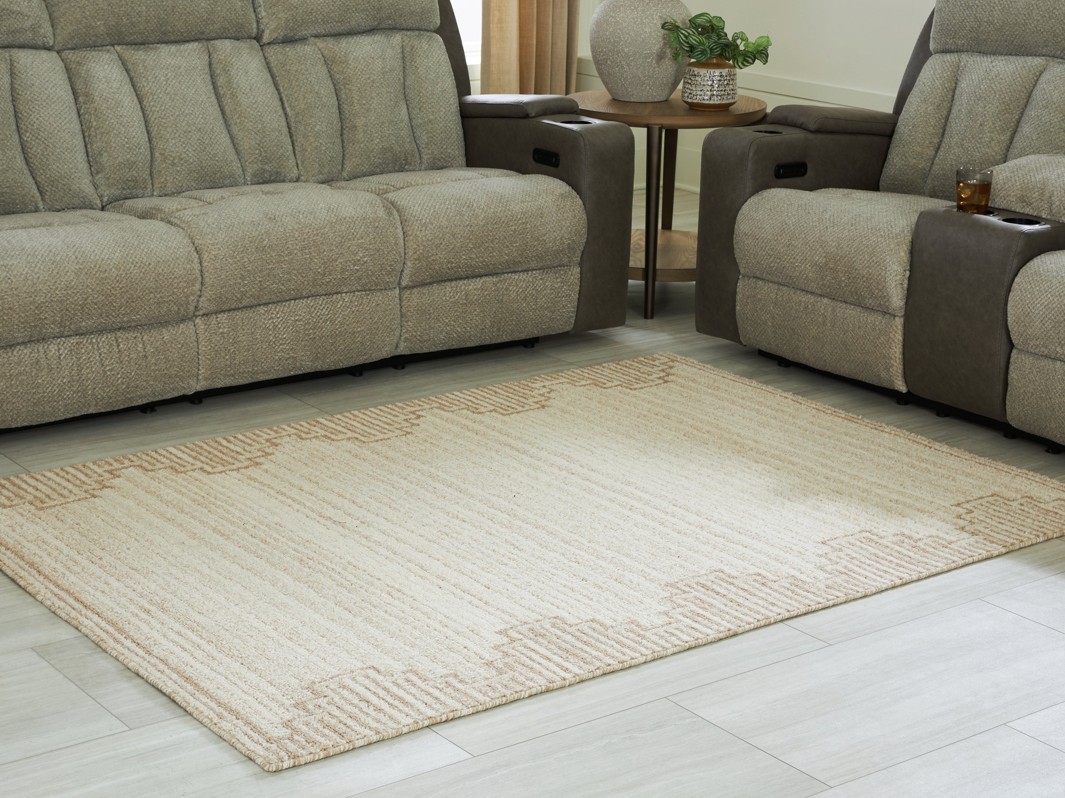 Family Deals Furniture - Ashley Furniture - Emorymore Rug - Medium Rug / Brown/Beige - R407302