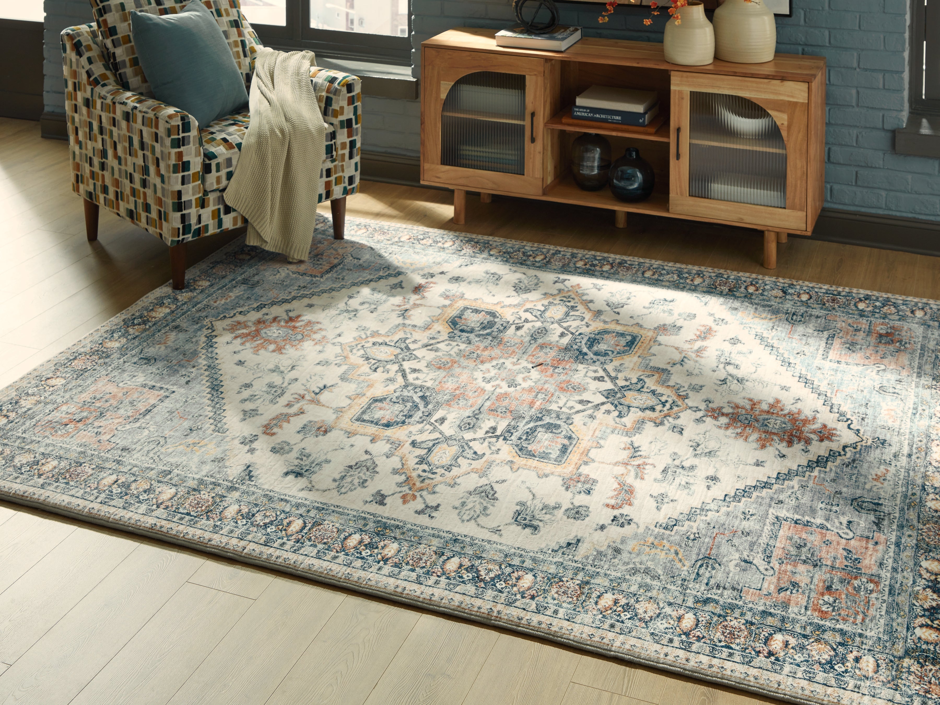 Family Deals Furniture - Ashley Furniture - Wallney Rug - 7'6" x 9'6" Area Rug / Multi - R407491