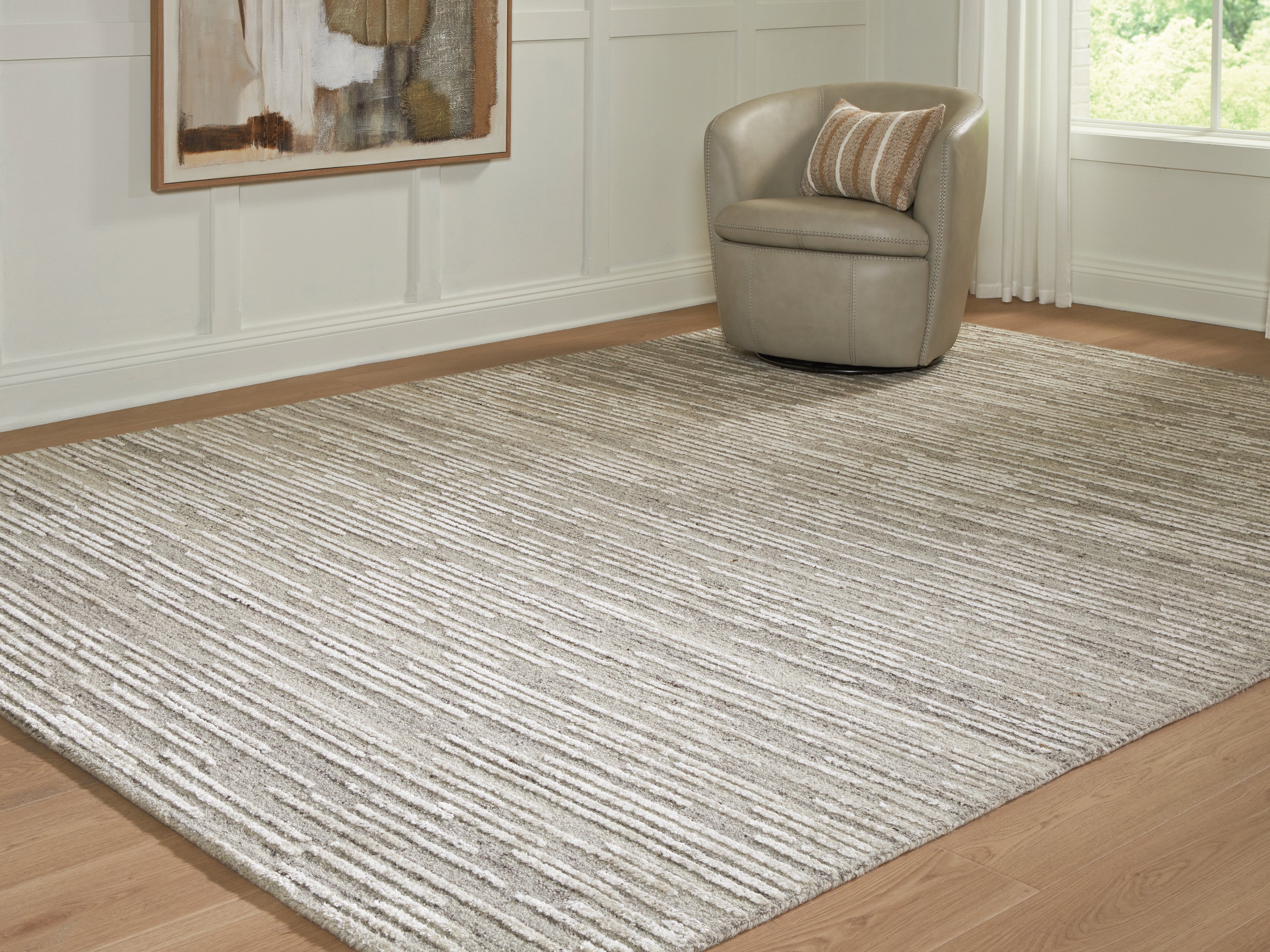Family Deals Furniture - Ashley Furniture - Eljory Rug - Extra Large Rug / Gray - R408200