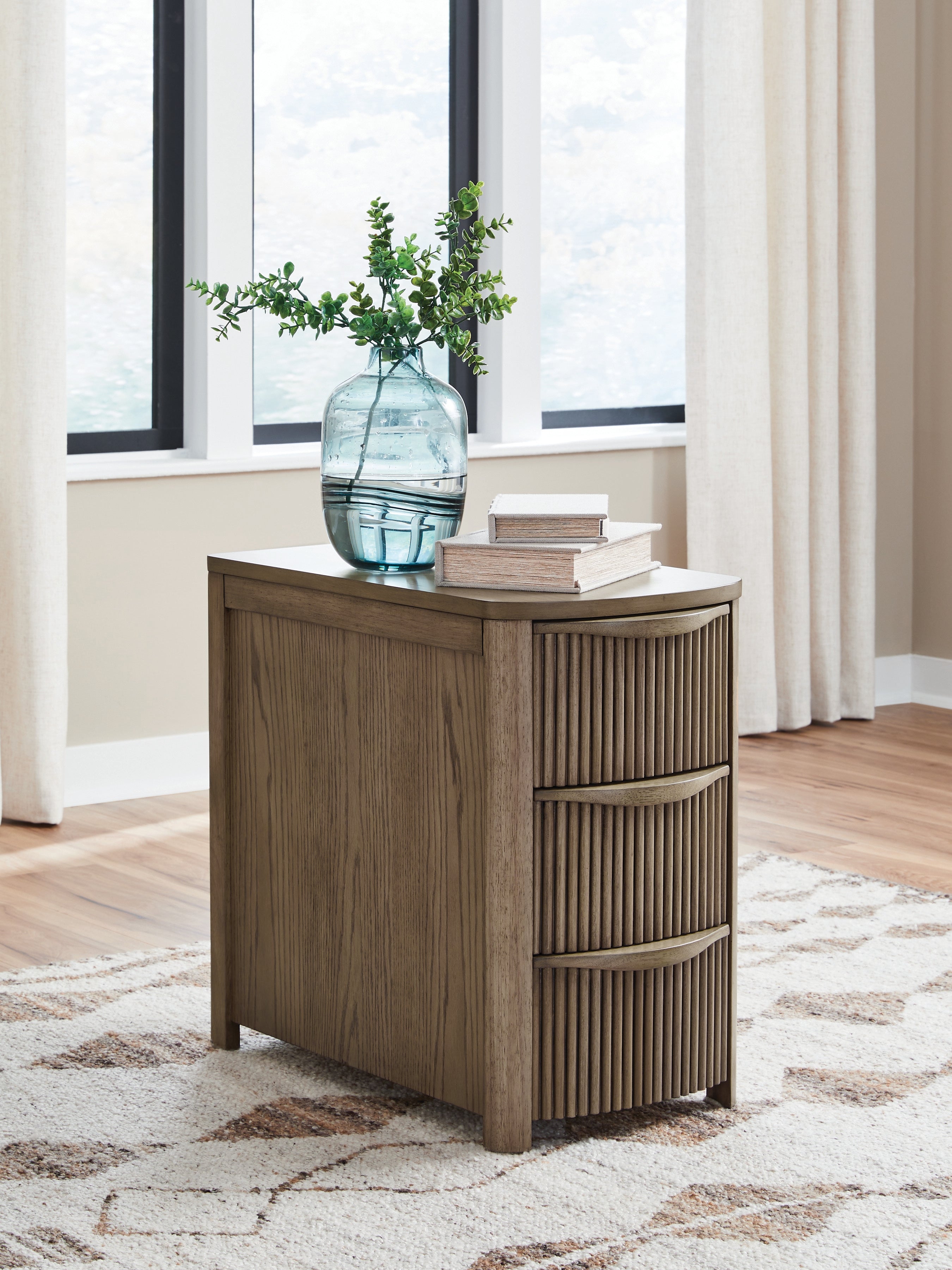 Family Deals Furniture - Ashley Furniture - Camdill Chairside End Table - Chair Side End Table / Light Brown - T208-317