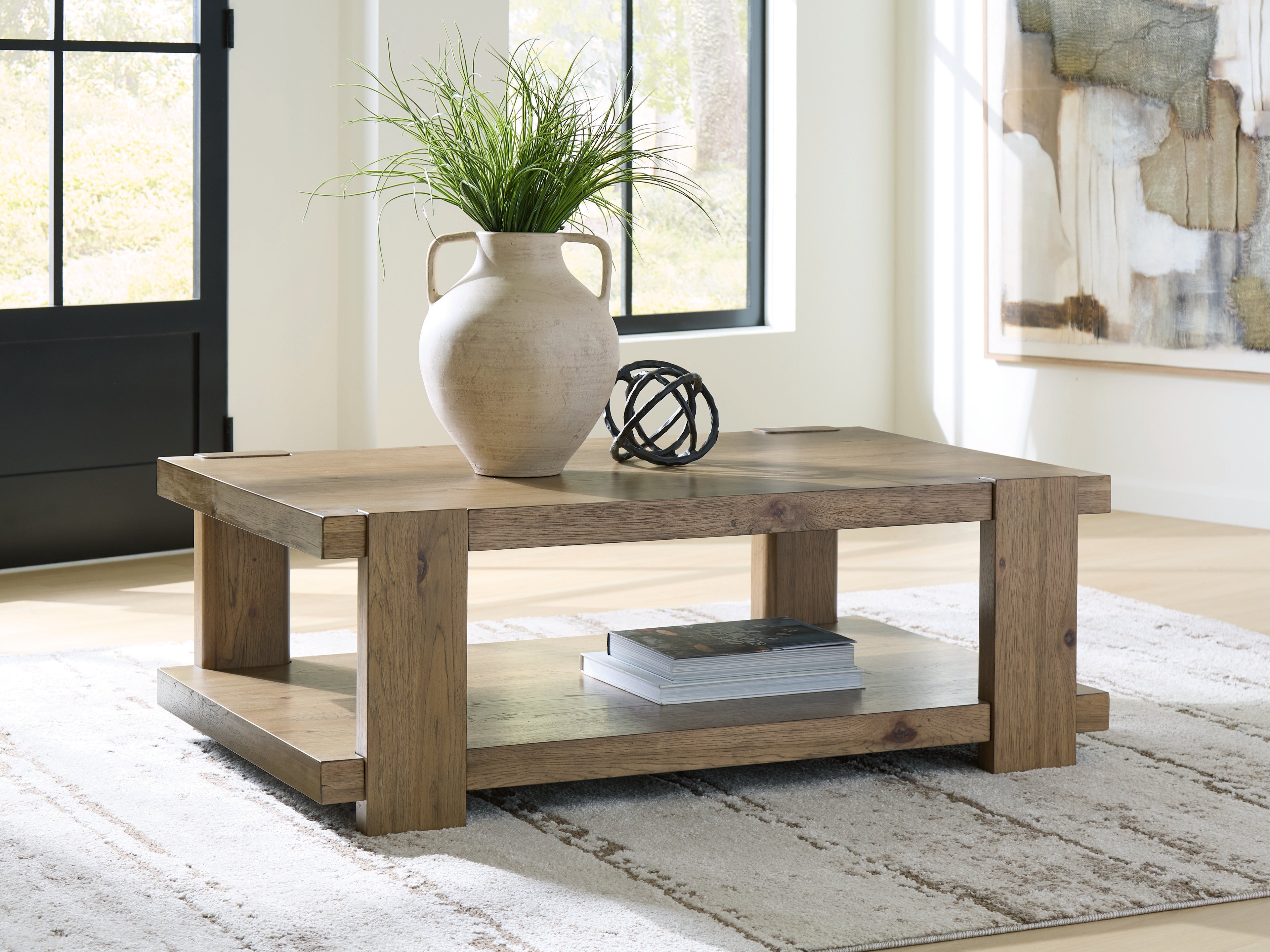 Family Deals Furniture - Ashley Furniture - Flangren Coffee Table - Rectangular Cocktail Table - T553-1