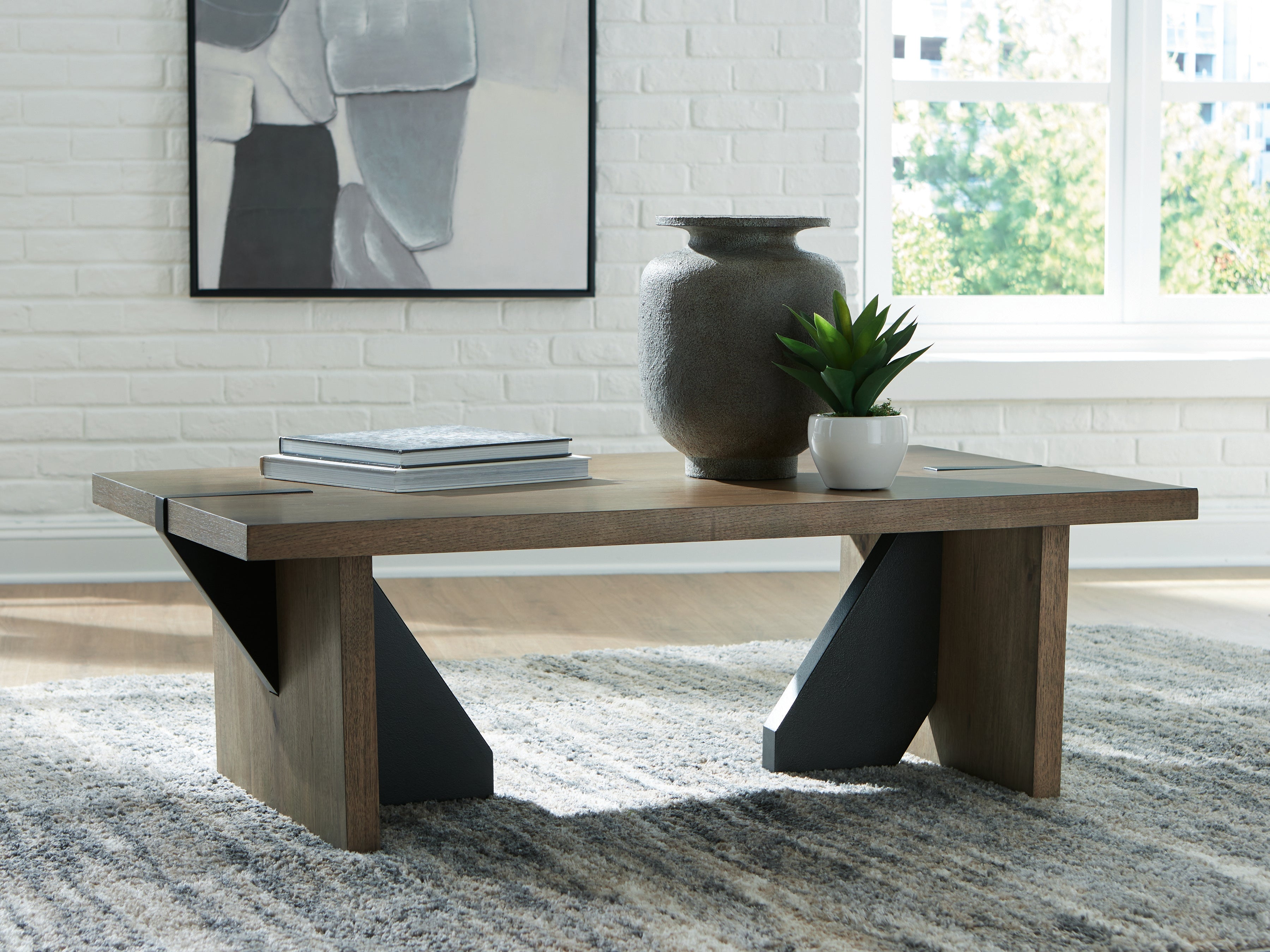 Family Deals Furniture - Ashley Furniture - Kandinew Coffee Table - Rectangular Cocktail Table - T554-1
