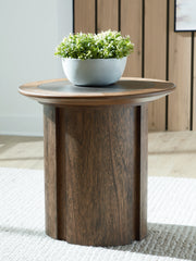 Family Deals Furniture - Ashley Furniture - Dontayne End Table - Round End Table - T563-6
