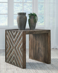 Family Deals Furniture - Ashley Furniture - Dreggan End Table - Square End Table / Brown - T567-2