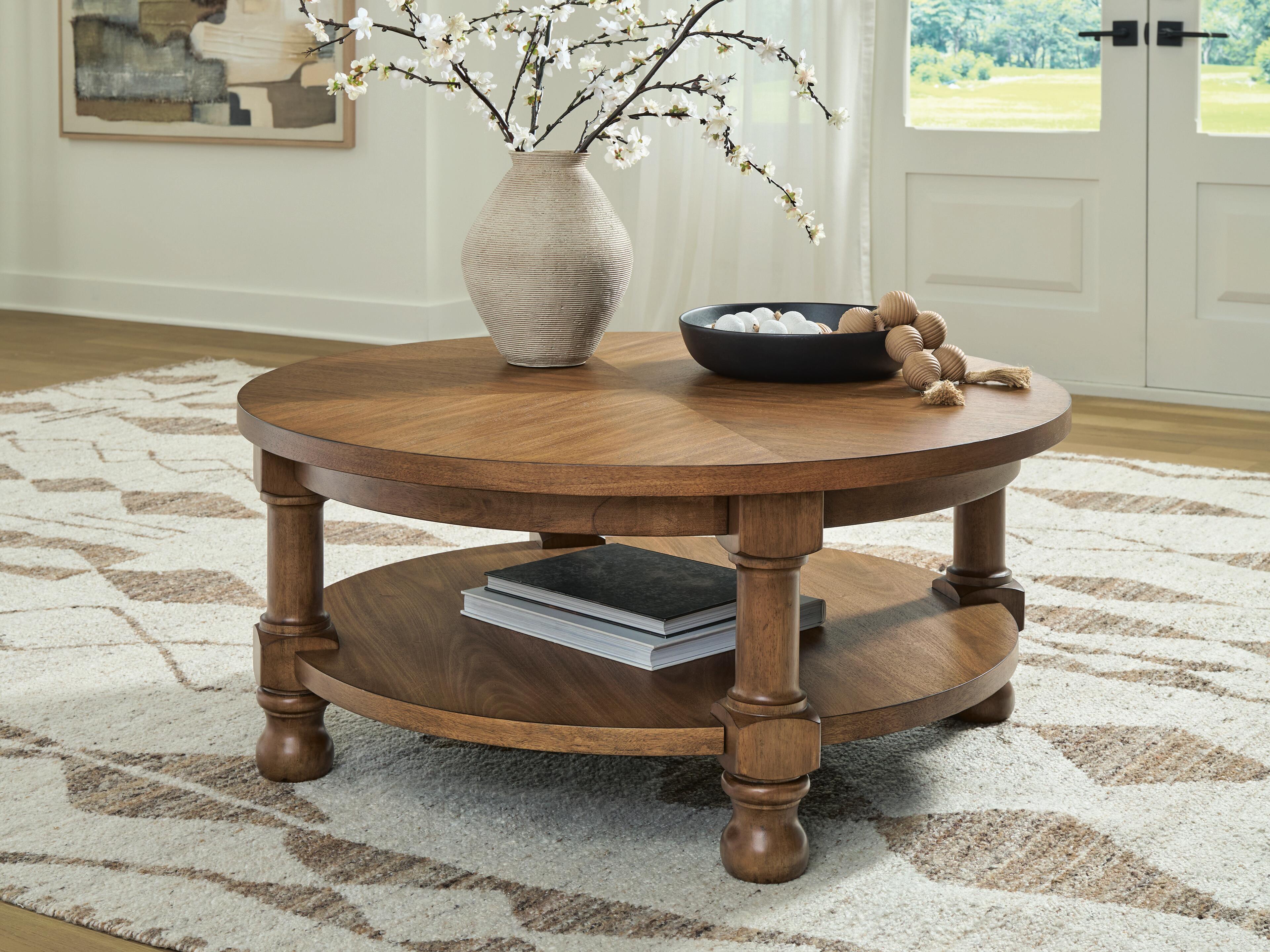 Family Deals Furniture - Ashley Furniture - Chadworth Coffee Table - Round Cocktail Table - T614-8