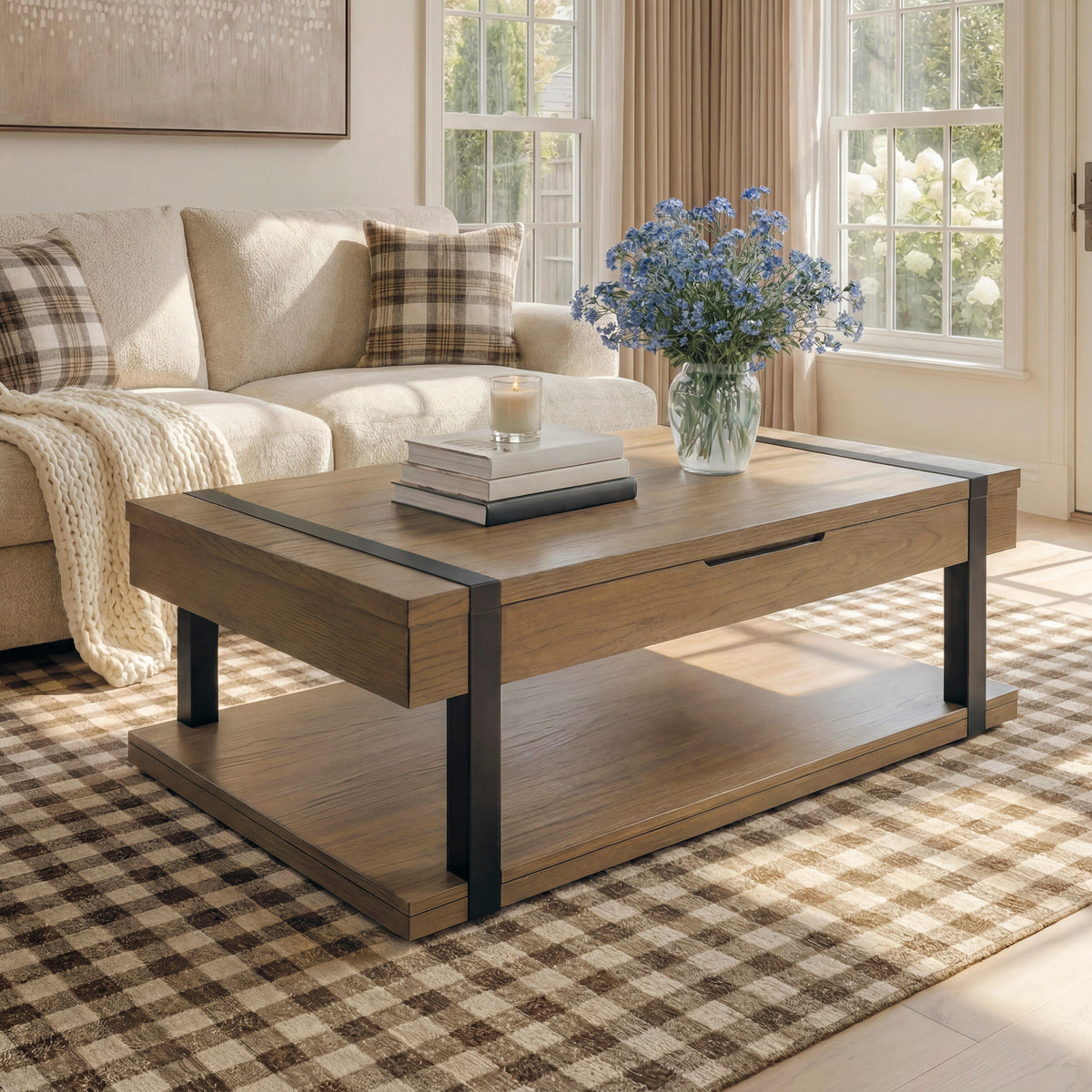 Family Deals Furniture - Ashley Furniture - Jorannti Lift-Top Coffee Table - Rect Lift Top Cocktail Table - T631-9