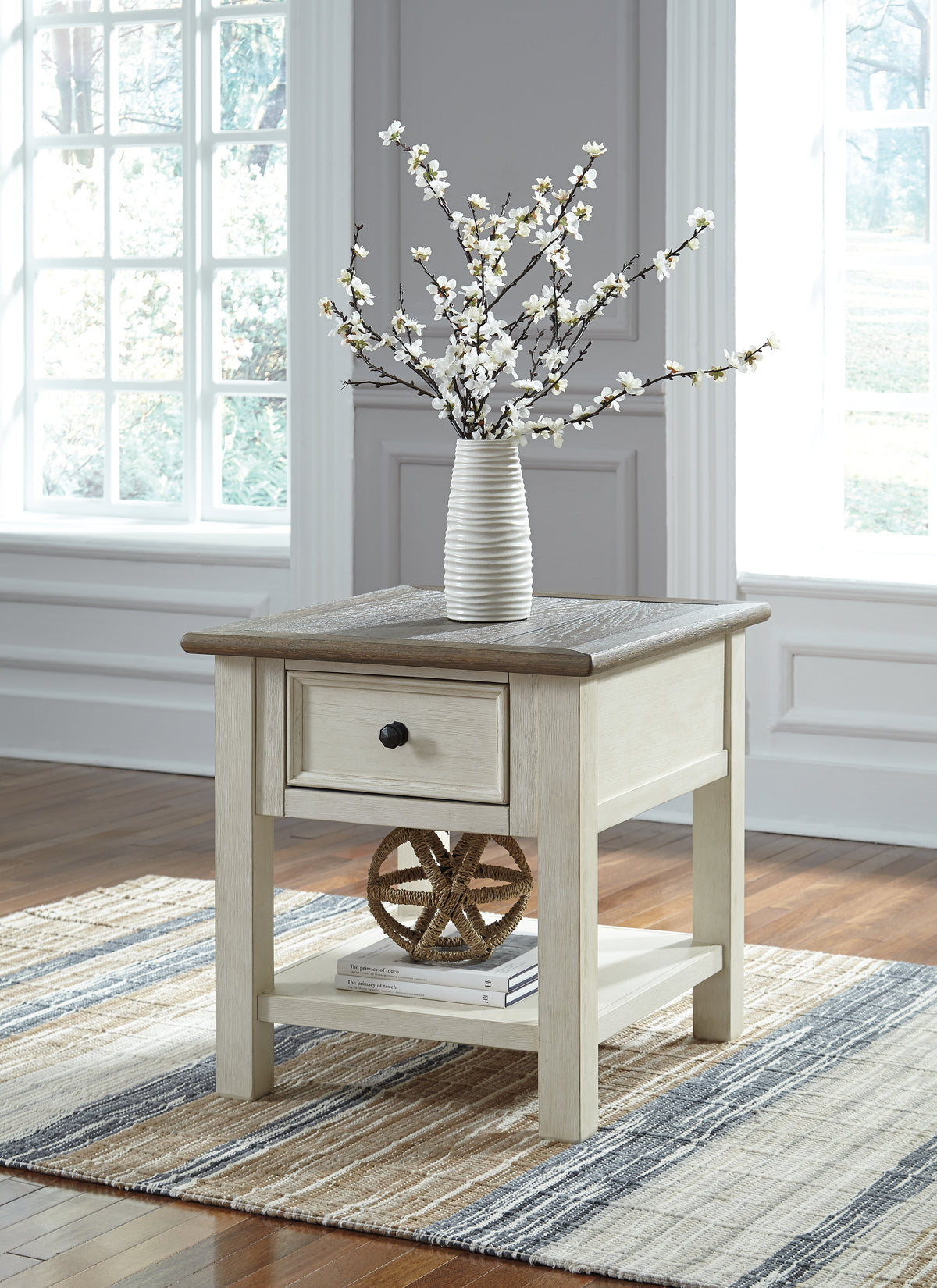 Family Deals Furniture - Ashley Furniture - Bolanburg End Table - Rectangular End Table / Two-tone - T637-3