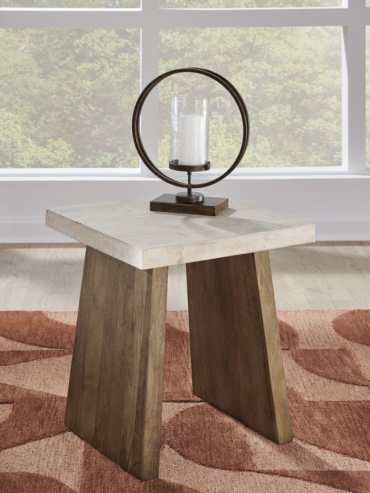 Family Deals Furniture - Ashley Furniture - Brendalhouse End Table - Square End Table / Light Brown - T642-2